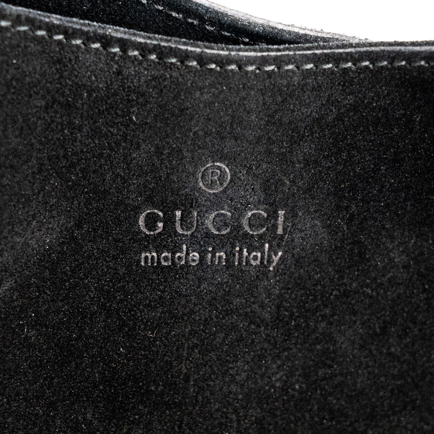 Gucci Black Suede Shoulder Bag - St. Luxe