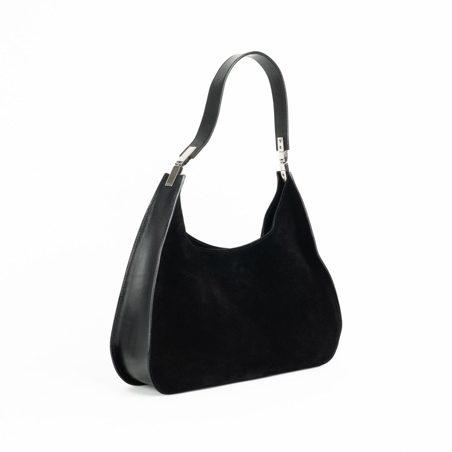 Gucci Black Suede Shoulder Bag - St. Luxe