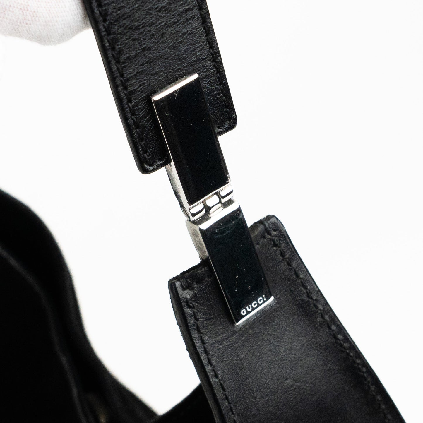 Gucci Black Suede Shoulder Bag - St. Luxe