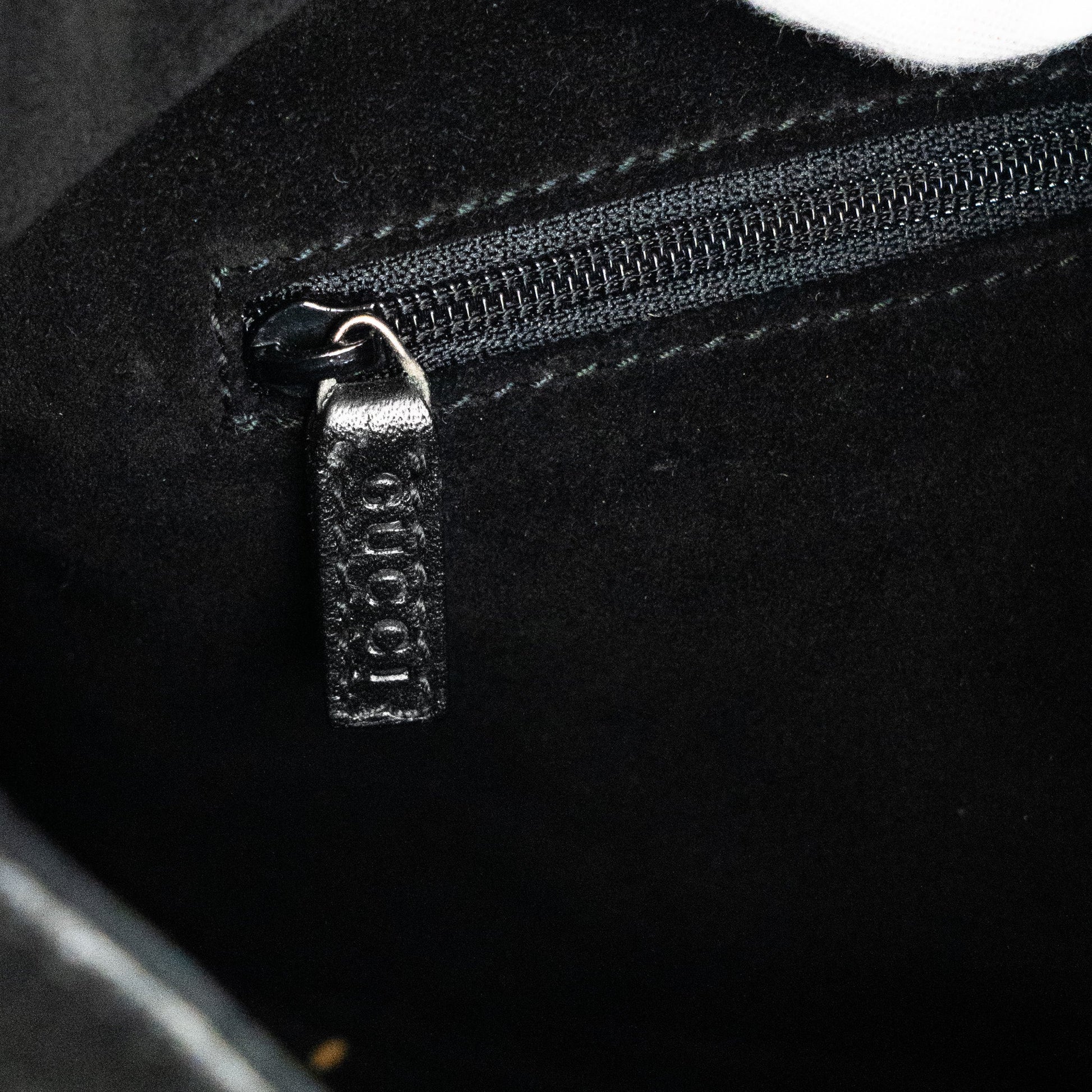 Gucci Black Suede Shoulder Bag - St. Luxe