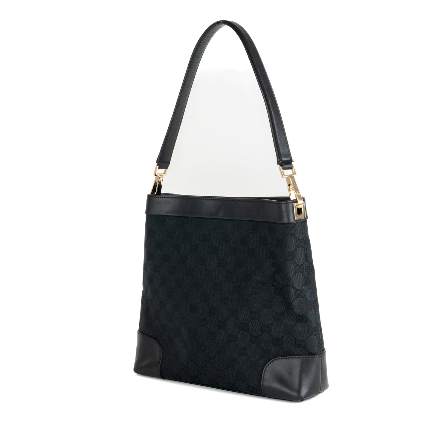 Gucci GG Canvas Black Shoulder Bag - St. Luxe