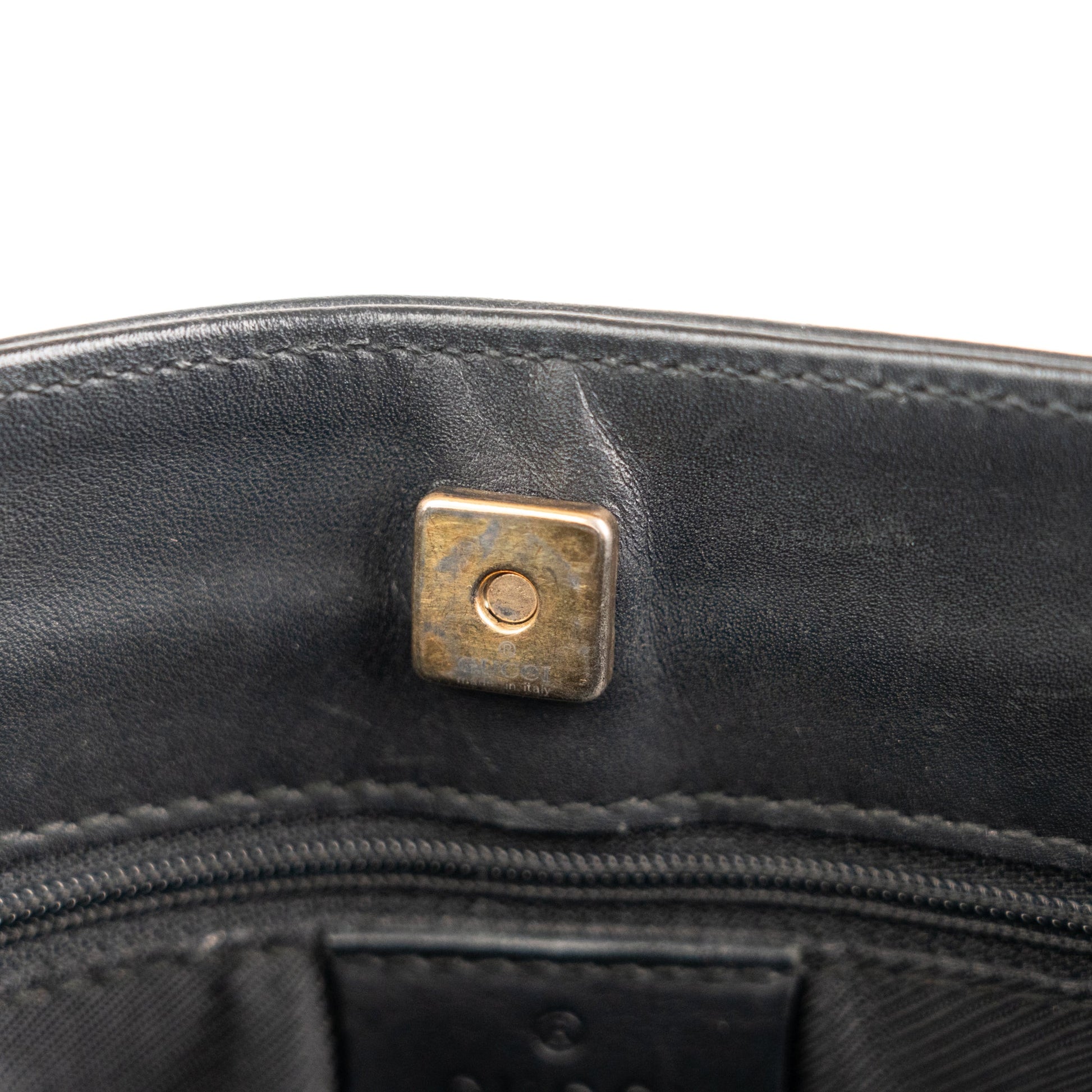Gucci GG Canvas Black Shoulder Bag - St. Luxe