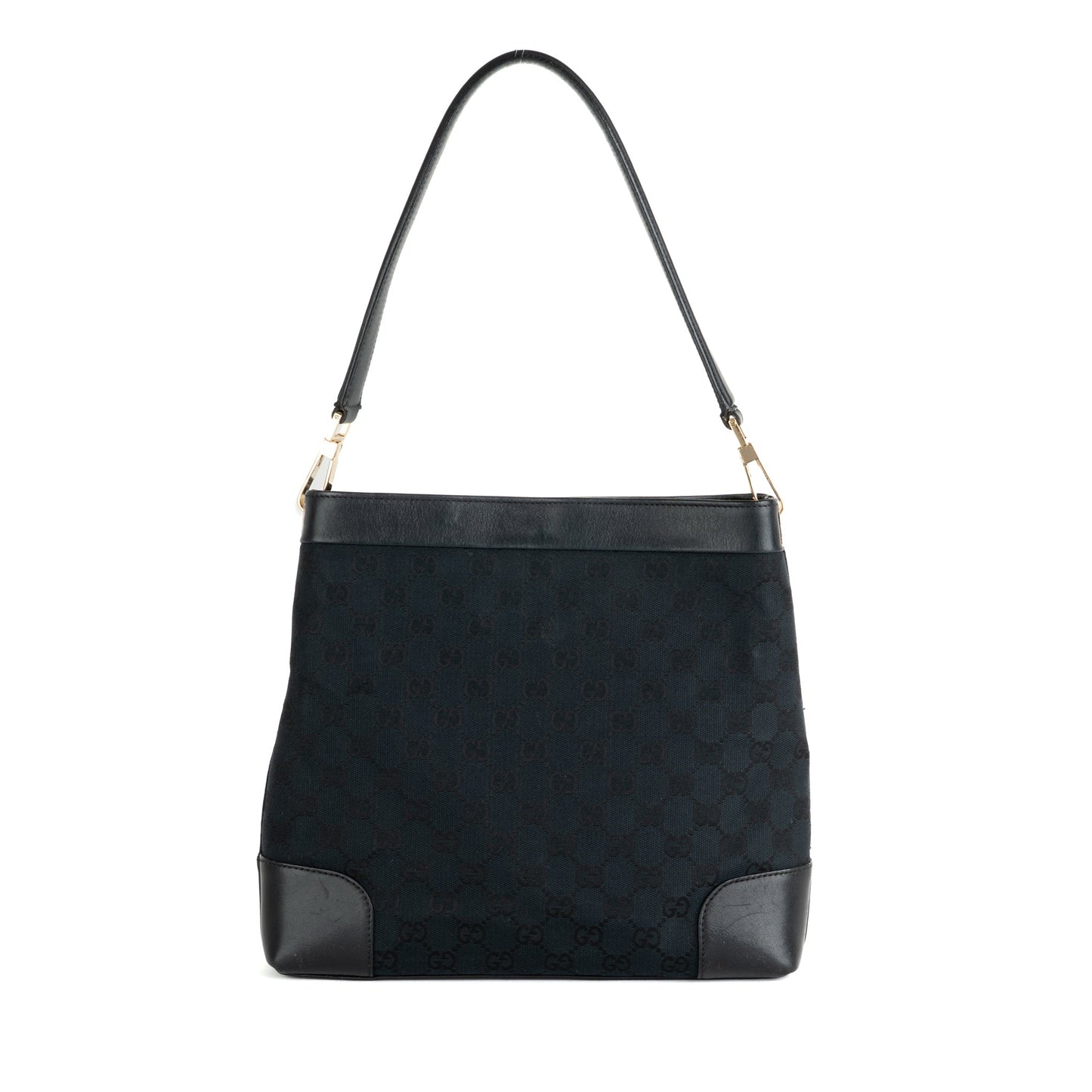 Gucci GG Canvas Black Shoulder Bag - St. Luxe