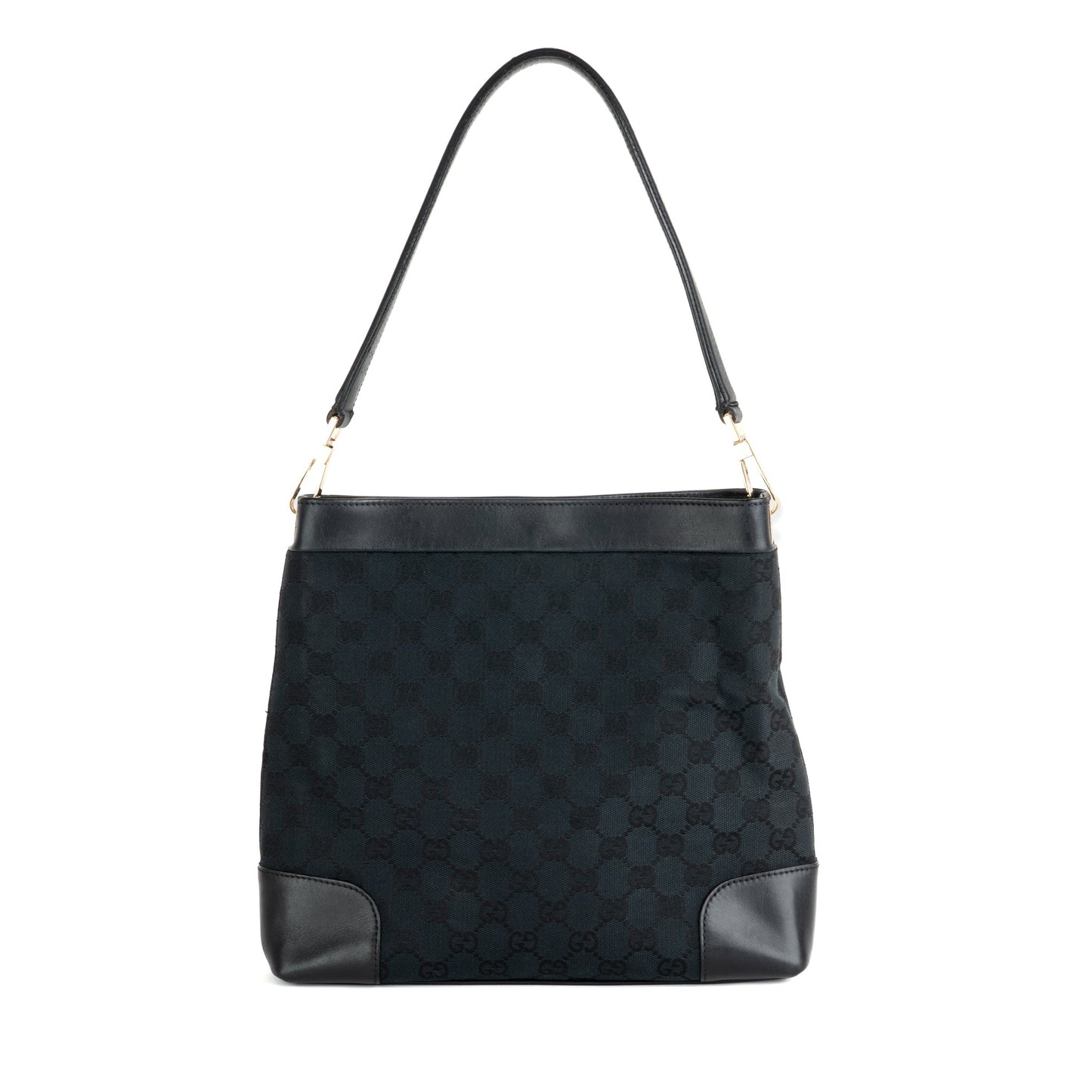 Gucci GG Canvas Black Shoulder Bag - St. Luxe