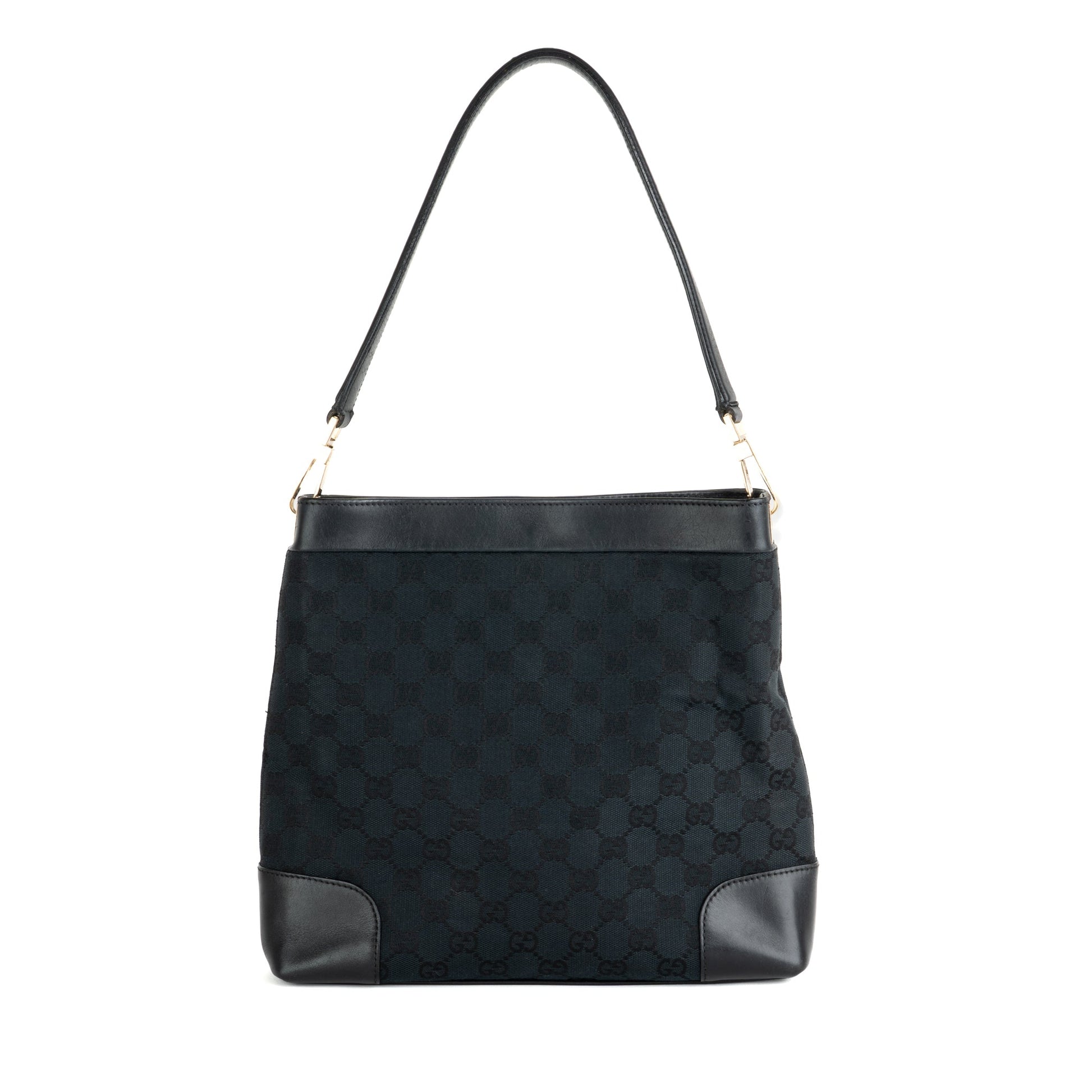 Gucci GG Canvas Black Shoulder Bag - St. Luxe