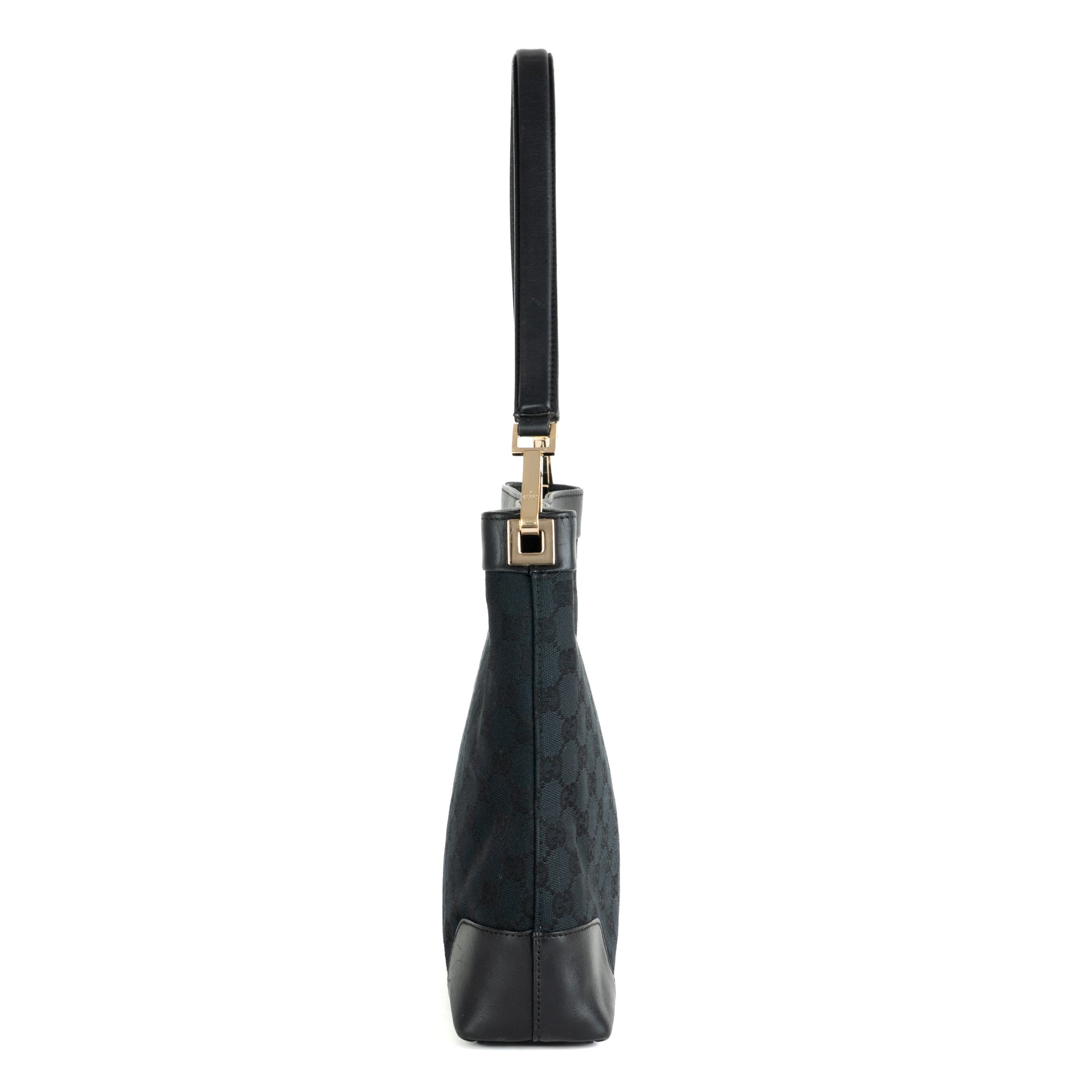 Gucci GG Canvas Black Shoulder Bag - St. Luxe