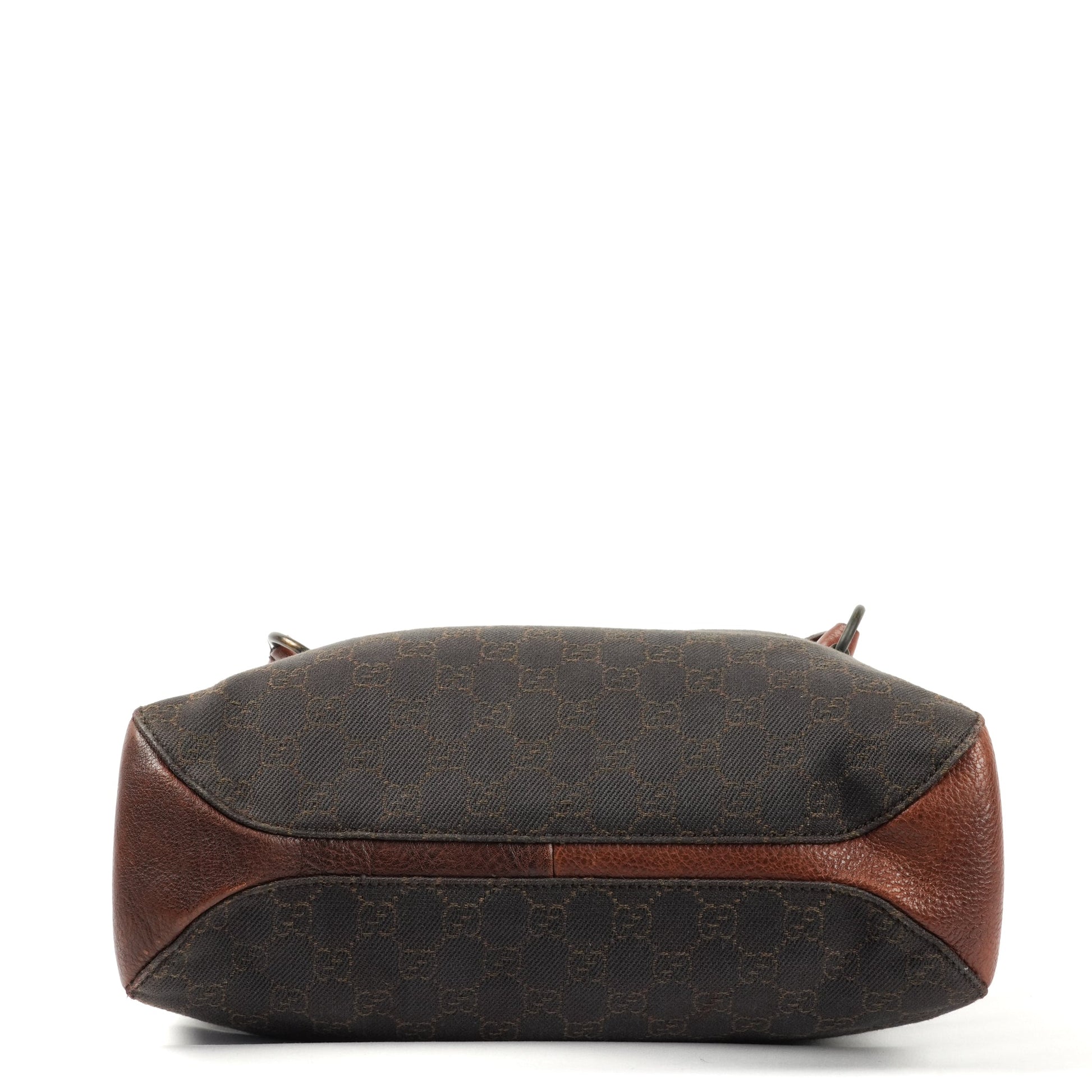 Gucci GG Canvas Horsebit Shoulder Bag - Brown - St. Luxe