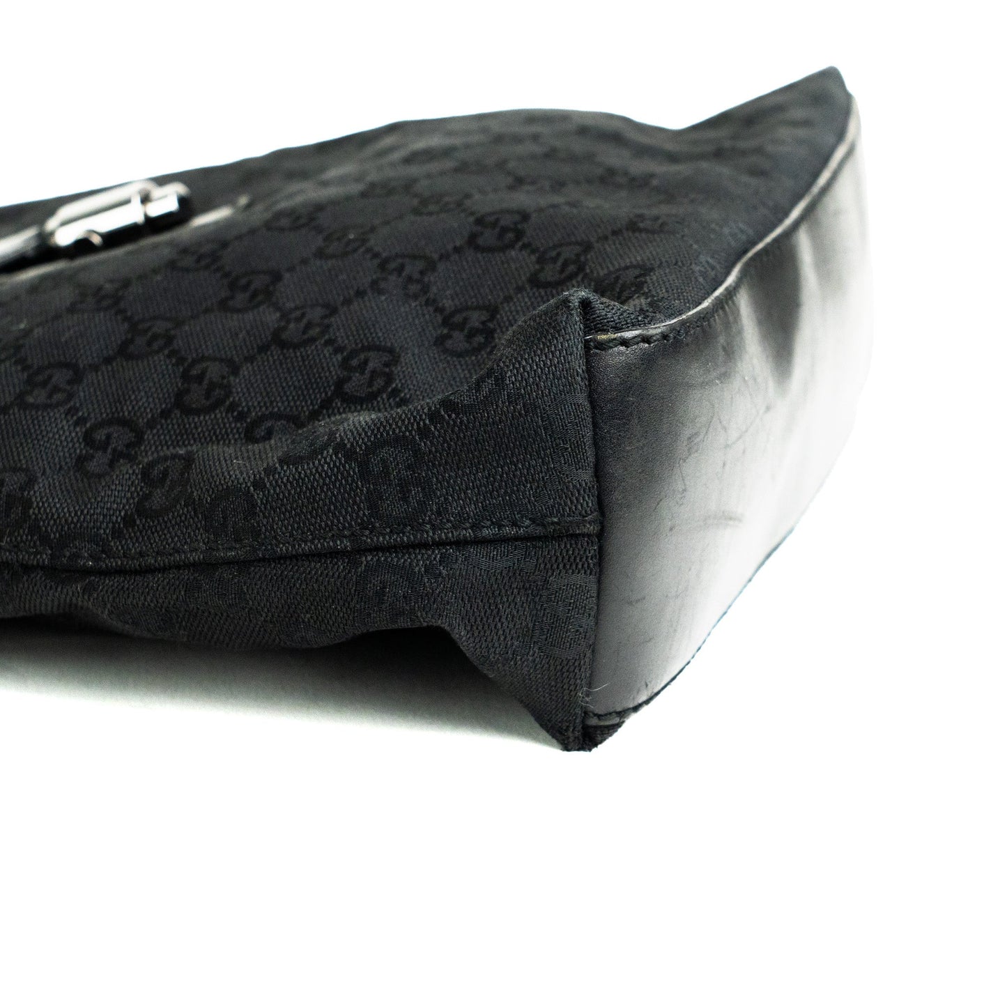 Gucci GG Canvas Pistol Lock Shoulder Bag - St. Luxe