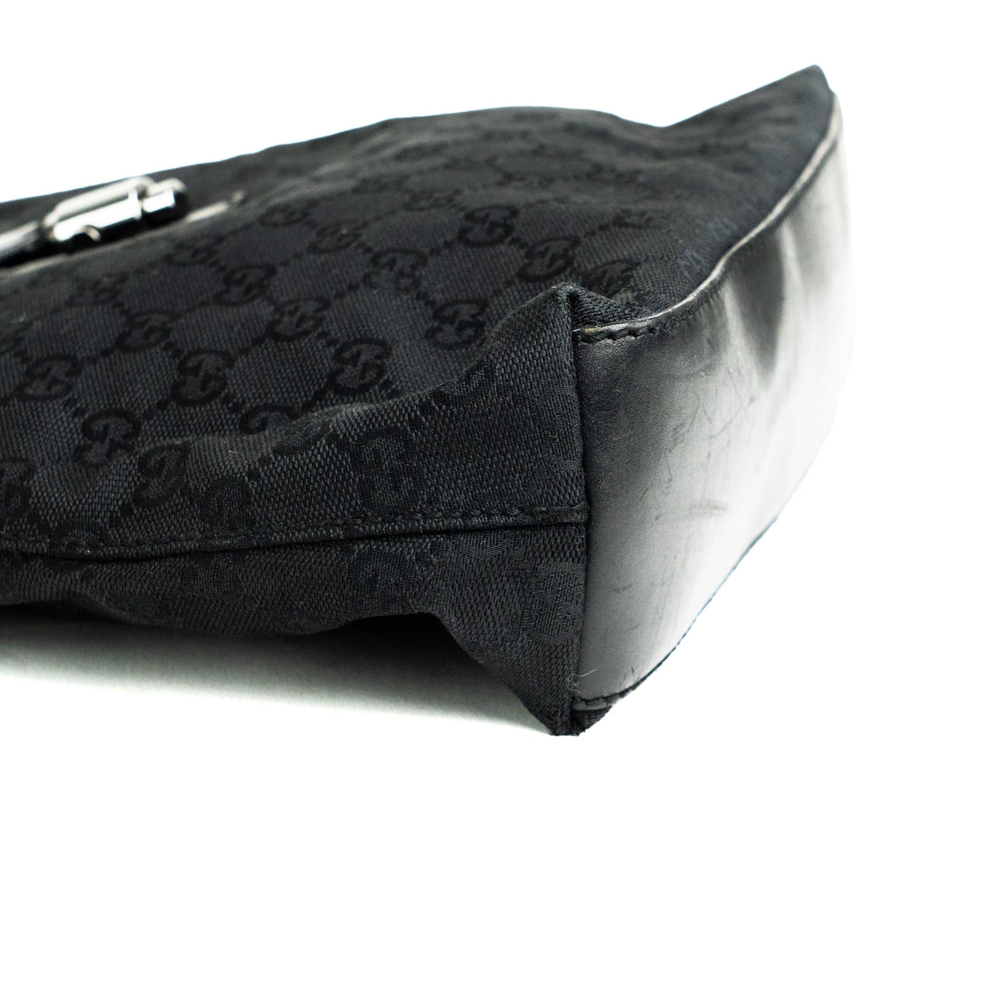 Gucci GG Canvas Pistol Lock Shoulder Bag - St. Luxe
