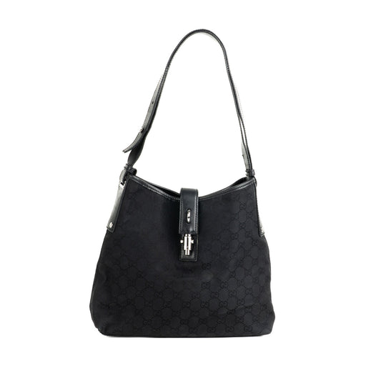 Gucci GG Canvas Pistol Lock Shoulder Bag - St. Luxe