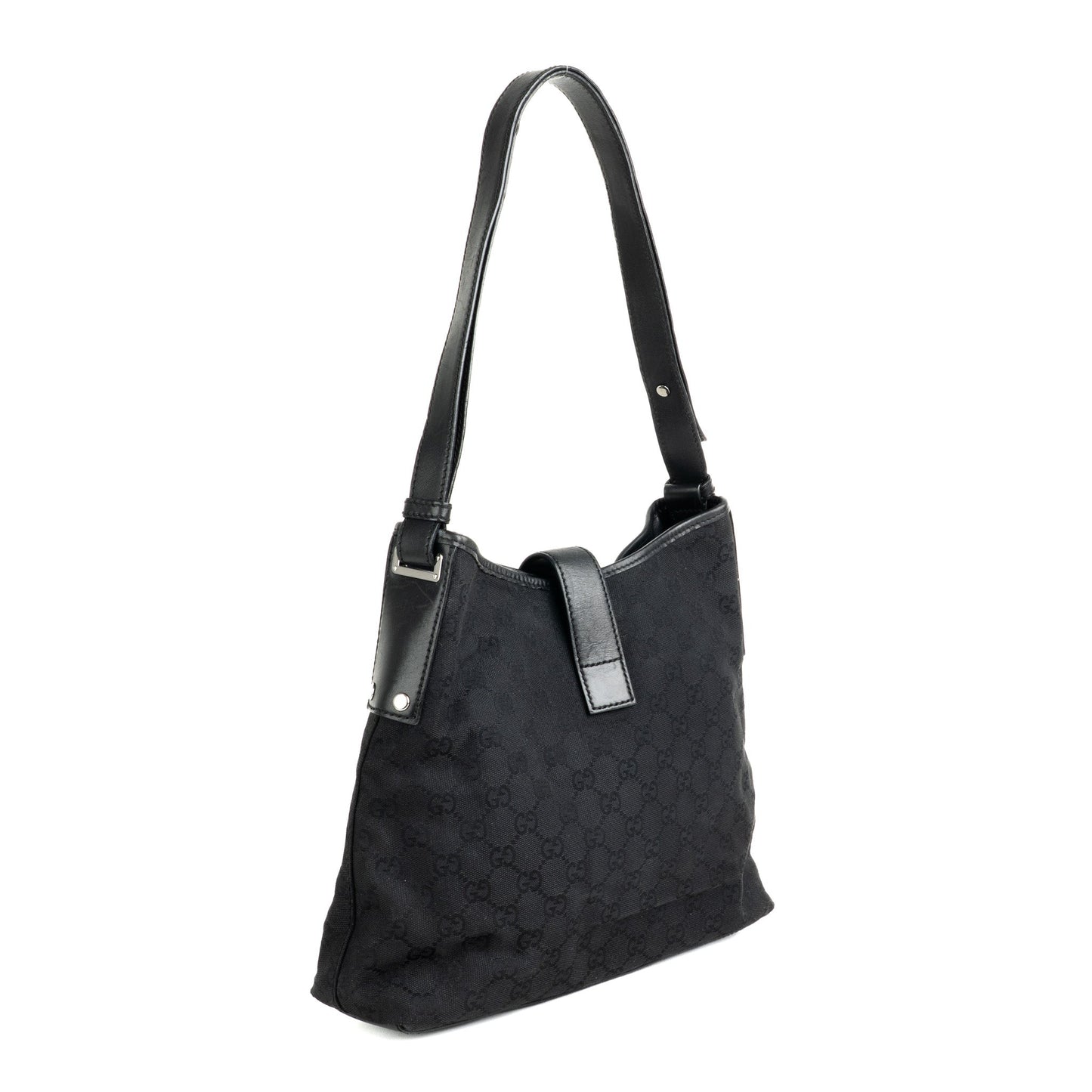 Gucci GG Canvas Pistol Lock Shoulder Bag - St. Luxe