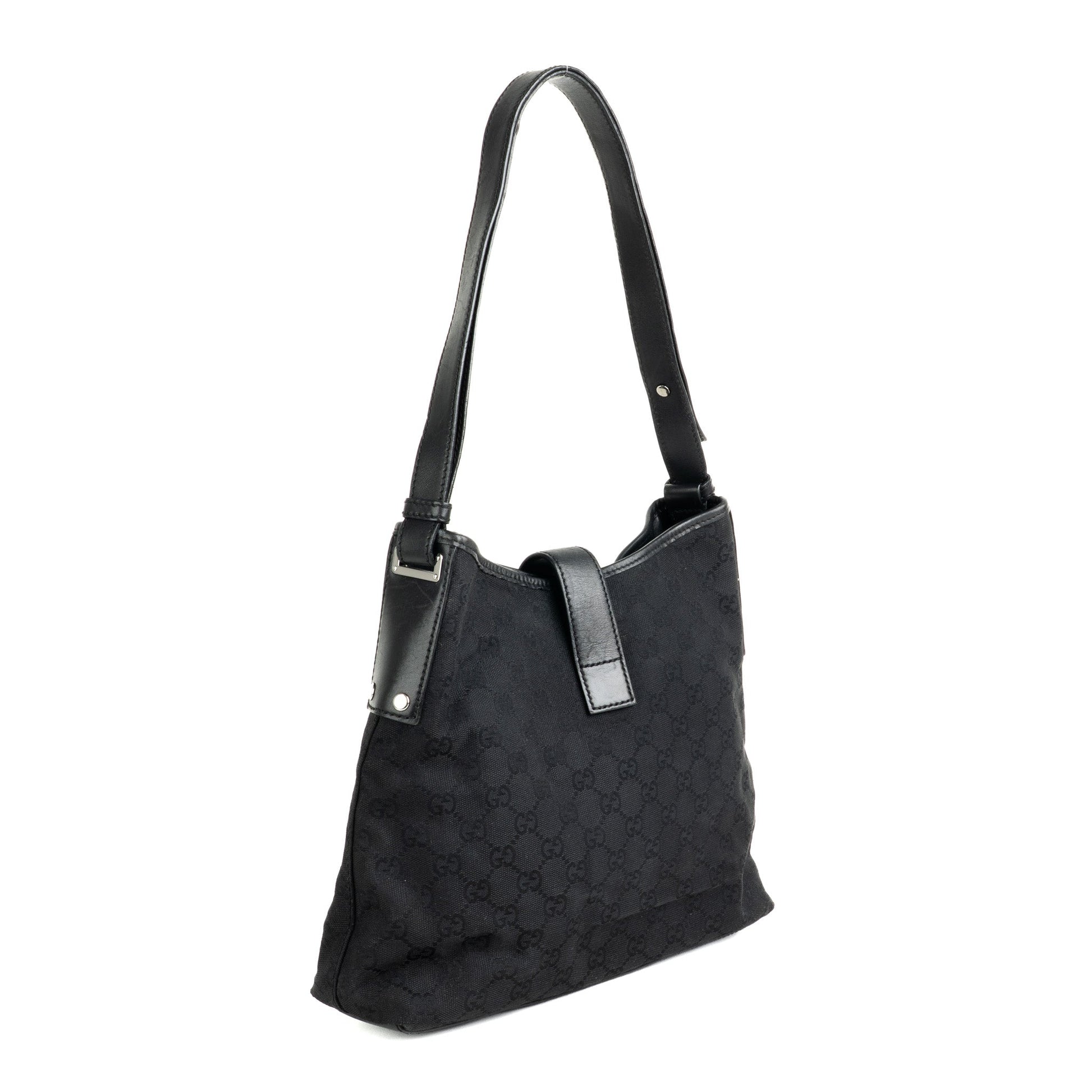 Gucci GG Canvas Pistol Lock Shoulder Bag - St. Luxe