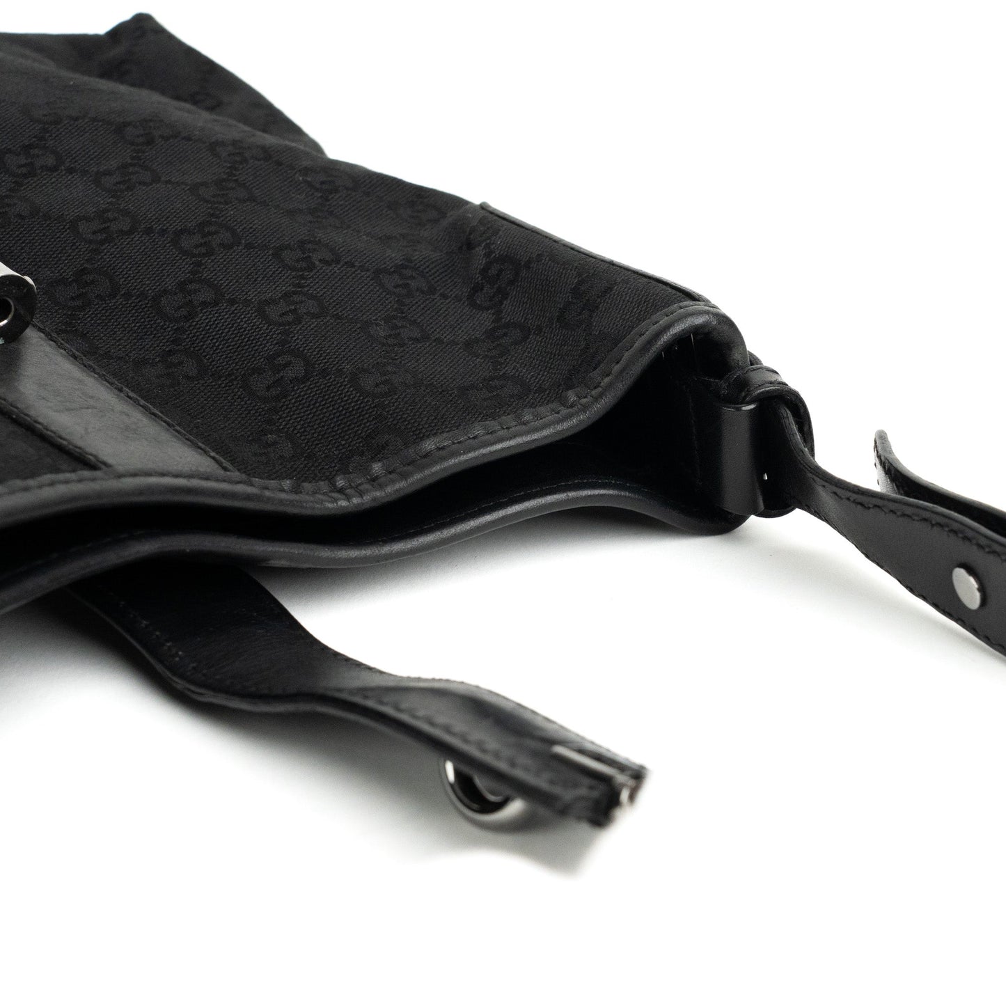 Gucci GG Canvas Pistol Lock Shoulder Bag - St. Luxe