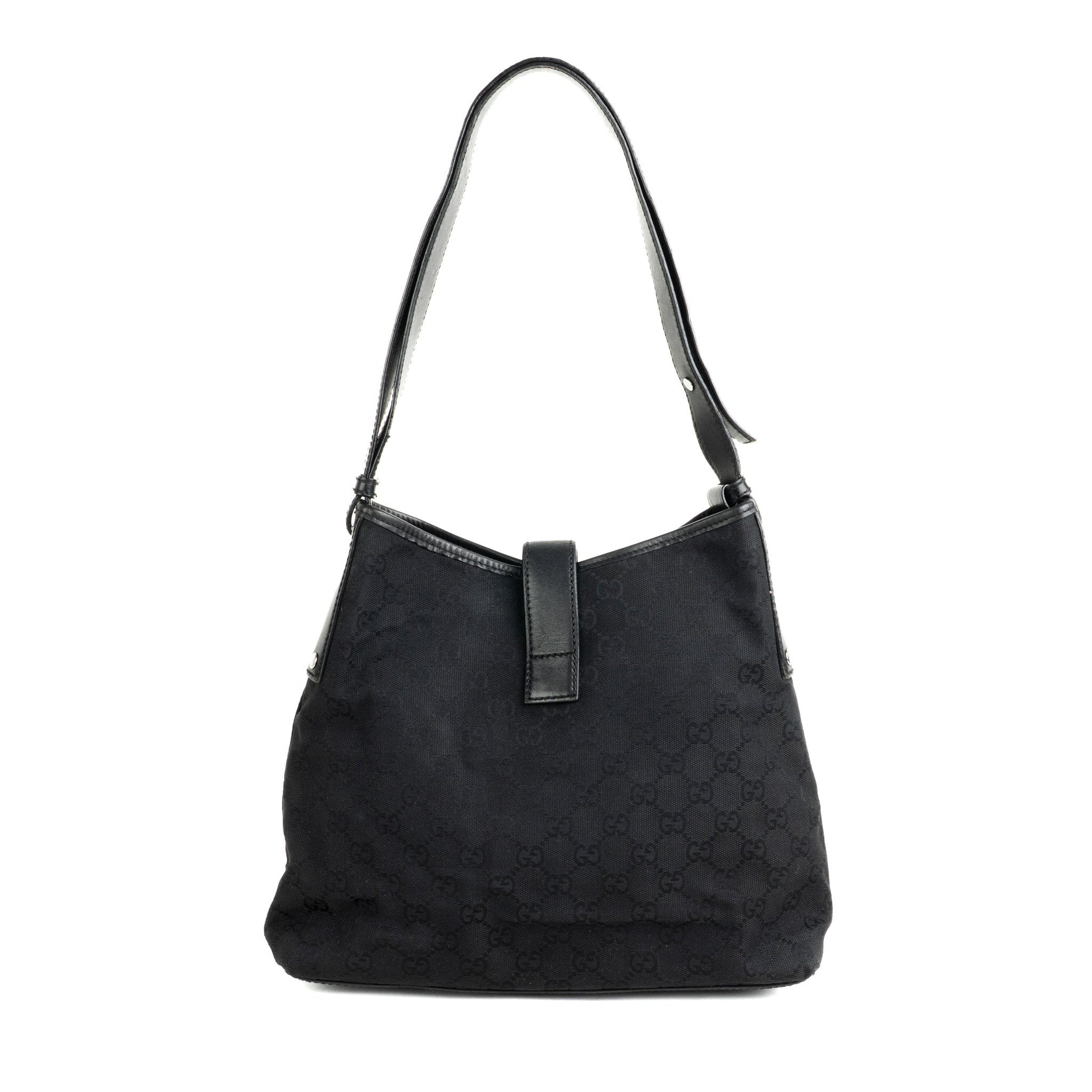 Gucci GG Canvas Pistol Lock Shoulder Bag - St. Luxe