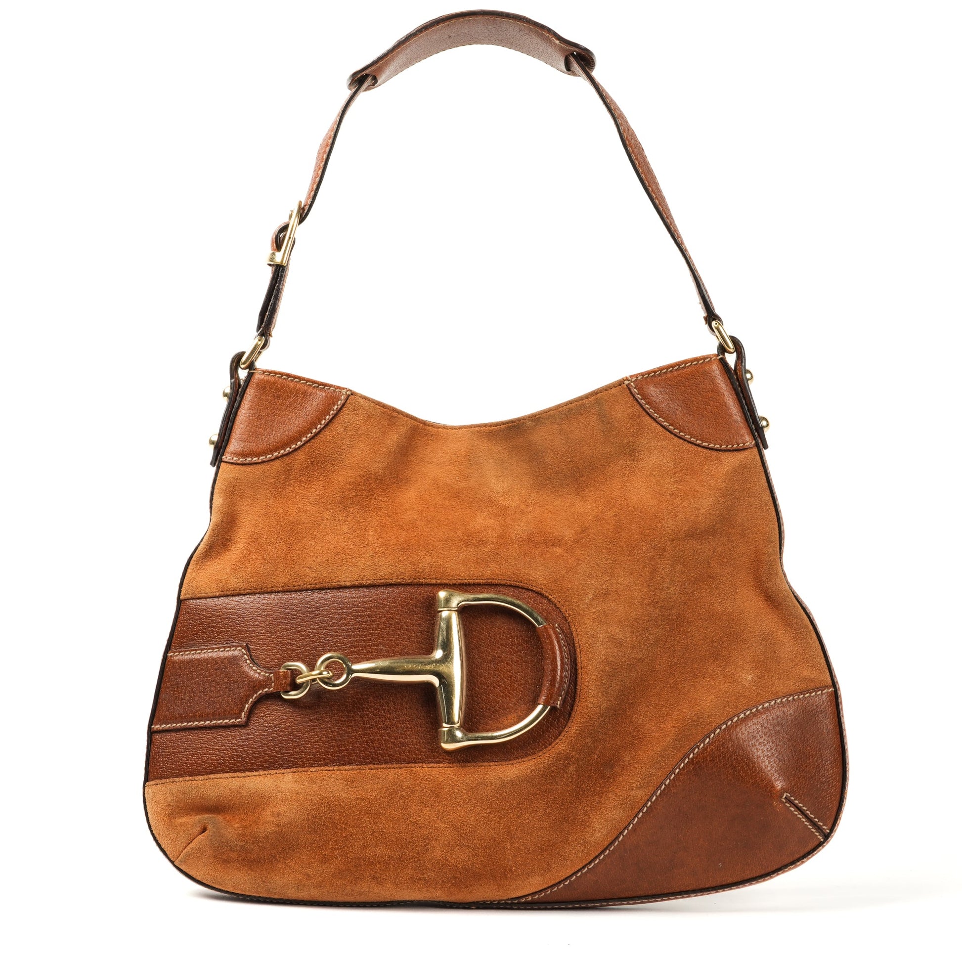 Gucci Horsebit Hasler Hobo - Brown Leather Shoulder Bag - St. Luxe