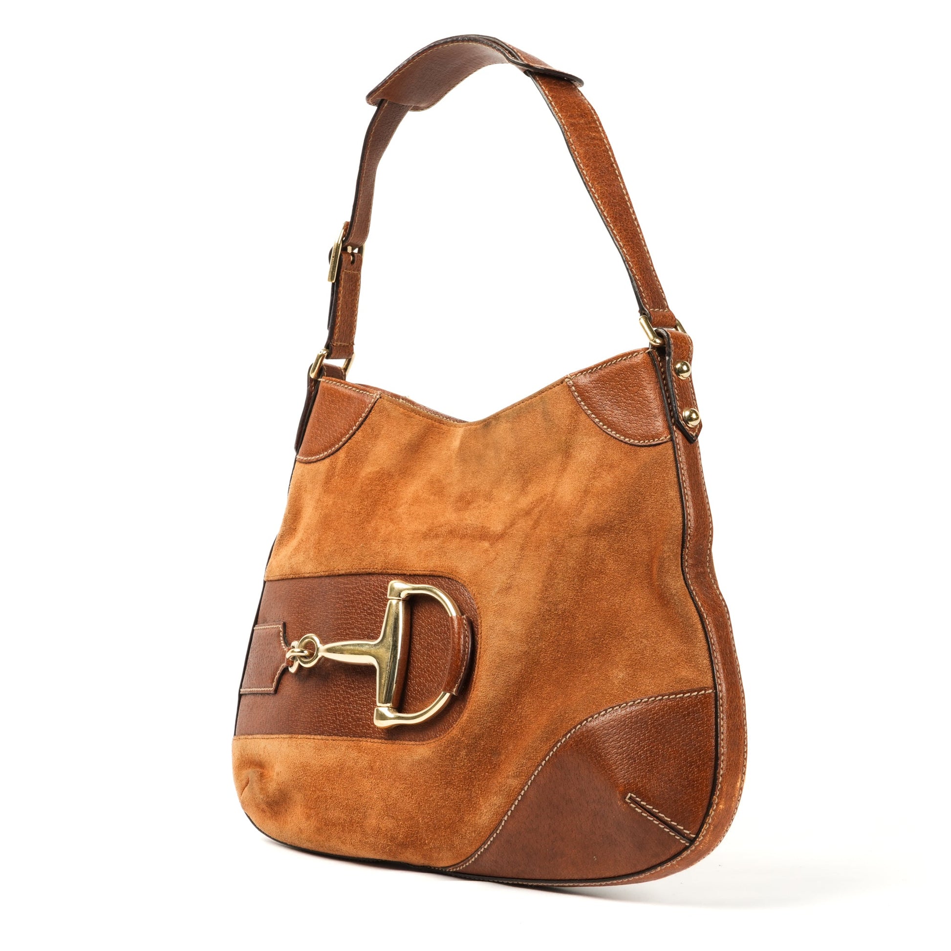 Gucci Horsebit Hasler Hobo - Brown Leather Shoulder Bag - St. Luxe