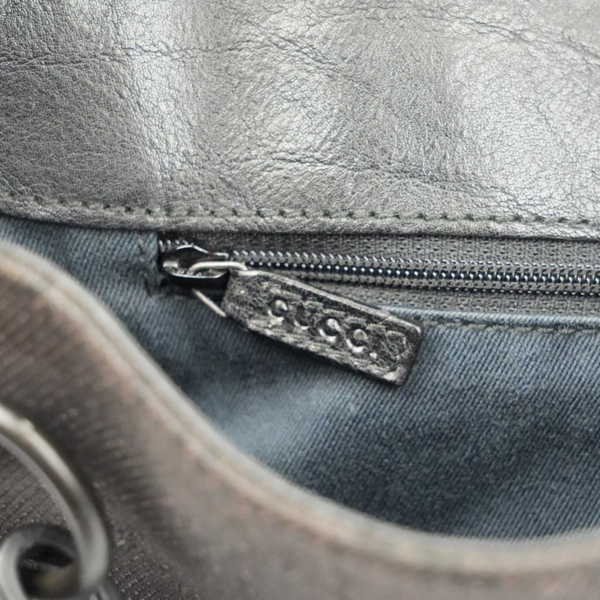 Gucci Horsebit Shoulder Bag - Black GG Monogram with Leather Trim - St. Luxe