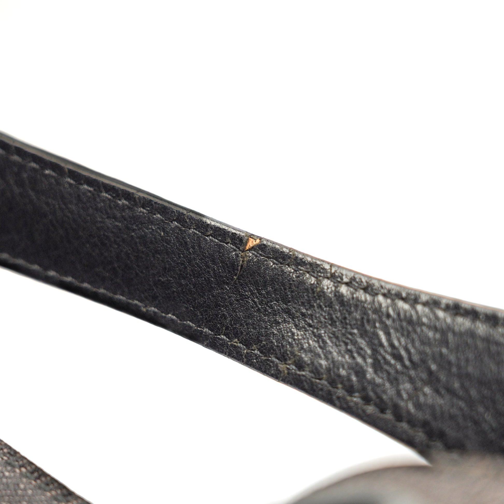 Gucci Horsebit Shoulder Bag - Black GG Monogram with Leather Trim - St. Luxe