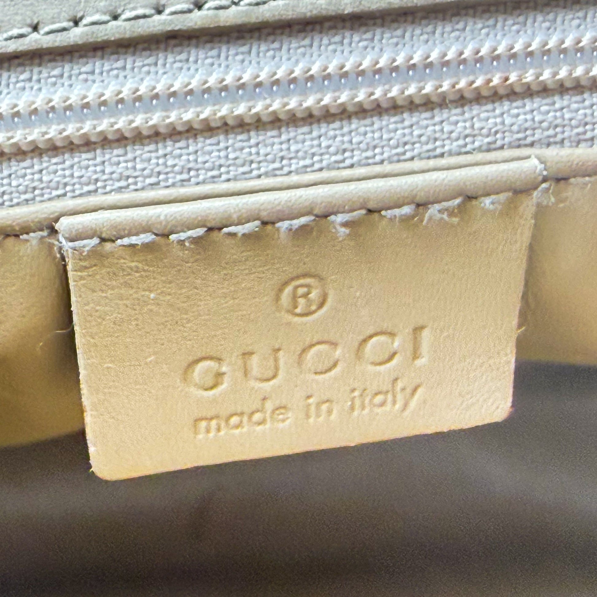 Gucci Jackie Beige Leather Shoulder Bag - St. Luxe