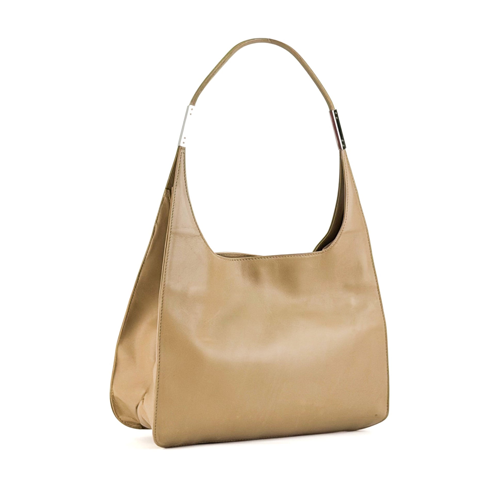 Gucci Jackie Beige Leather Shoulder Bag - St. Luxe