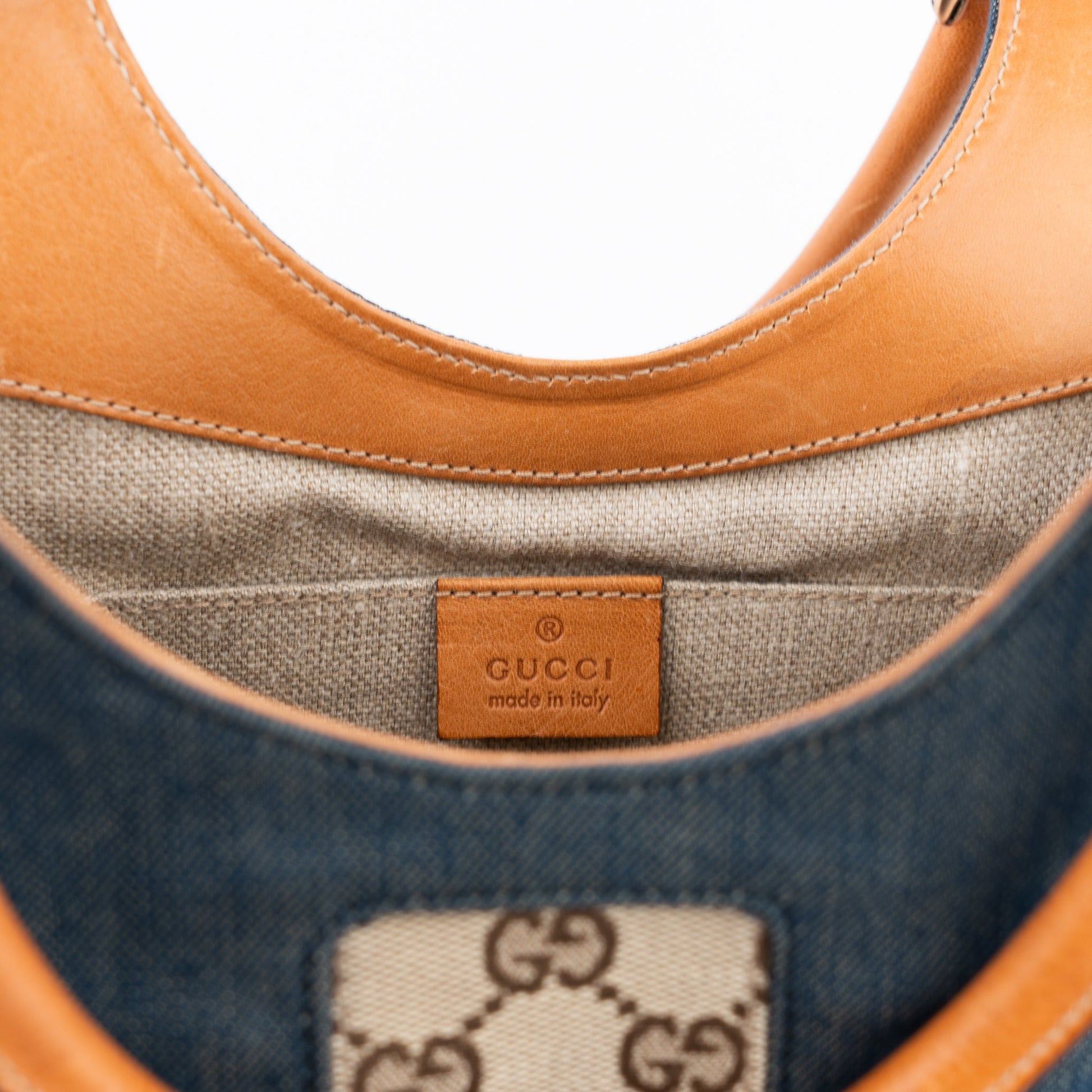 Gucci Jackie Blue Denim Canvas - St. Luxe