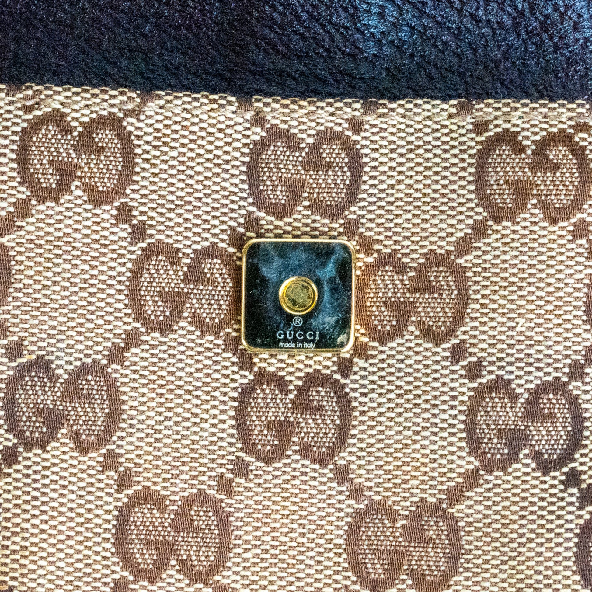 Gucci Monogram Abbey D Ring Tote Brown - St. Luxe