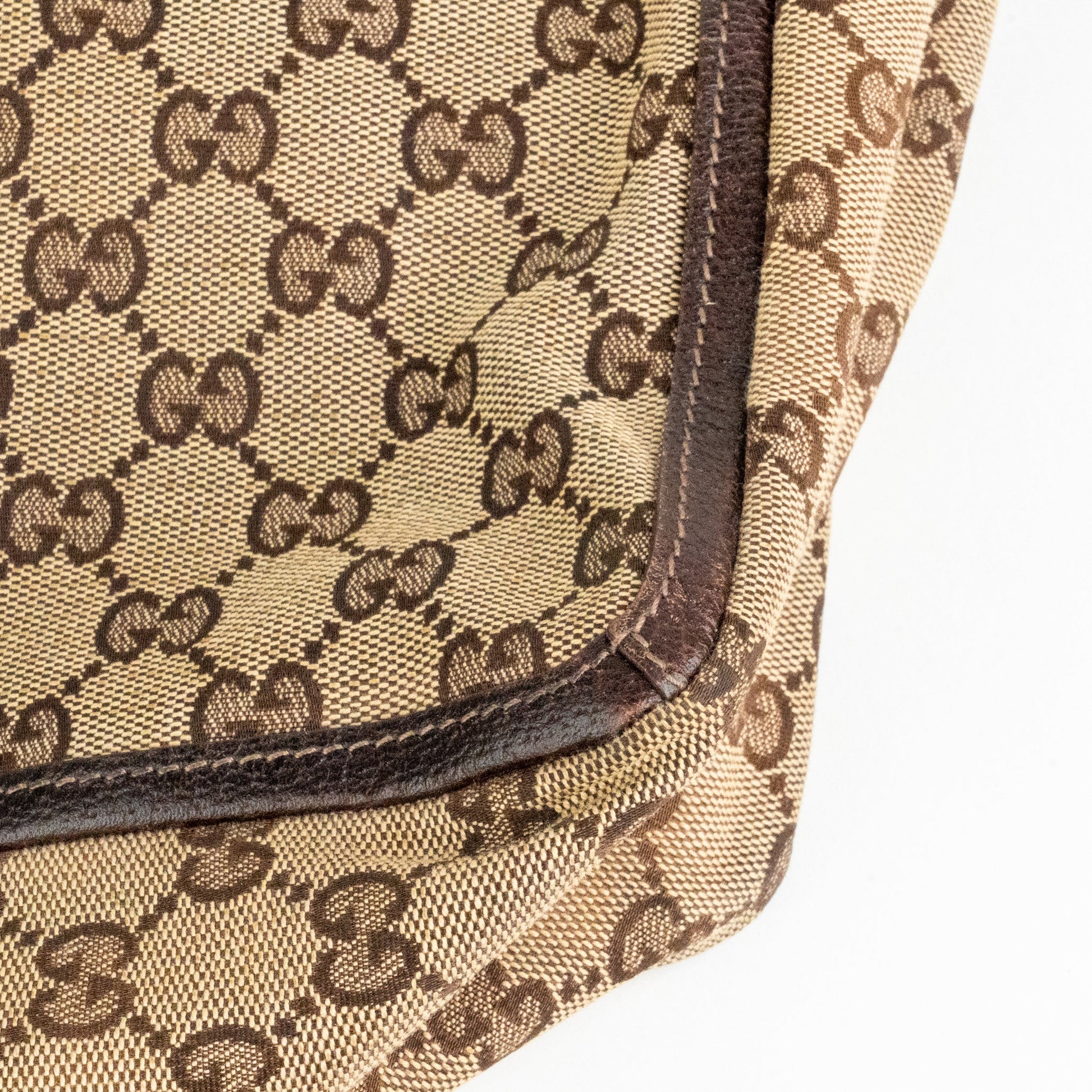 Gucci Monogram Abbey D Ring Tote Brown - St. Luxe