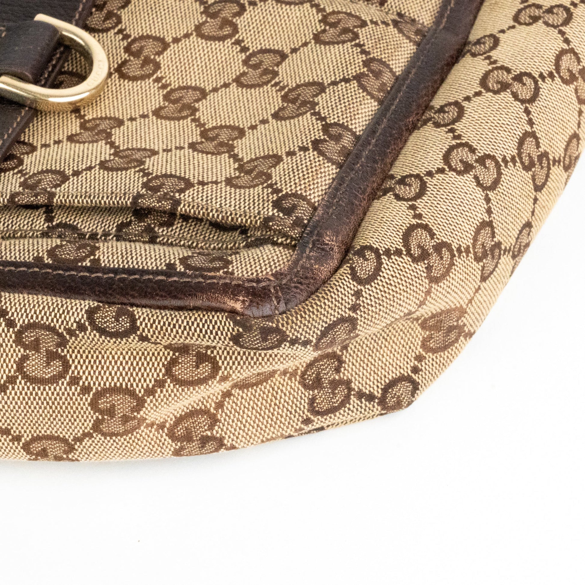 Gucci Monogram Abbey D Ring Tote Brown - St. Luxe