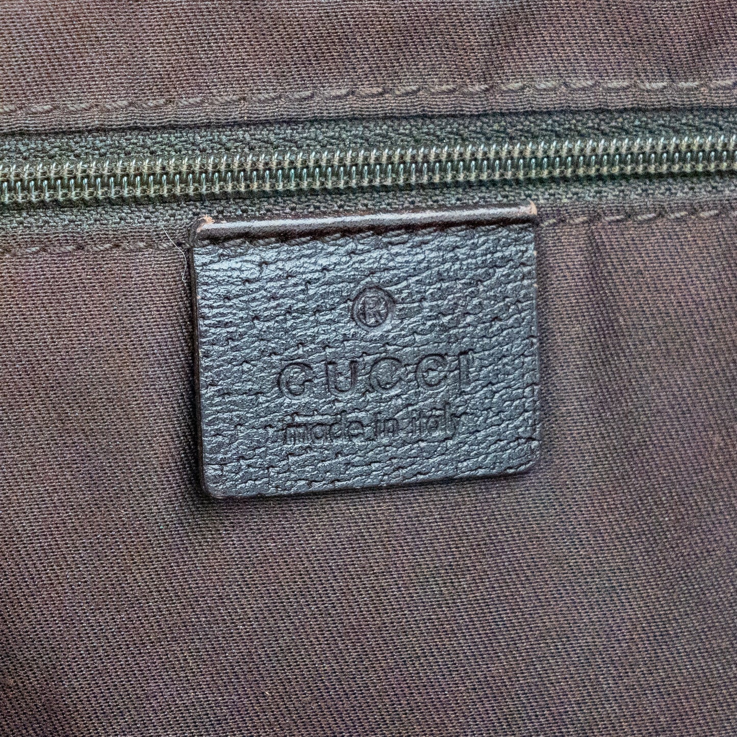 Gucci Monogram Abbey D Ring Tote Brown - St. Luxe