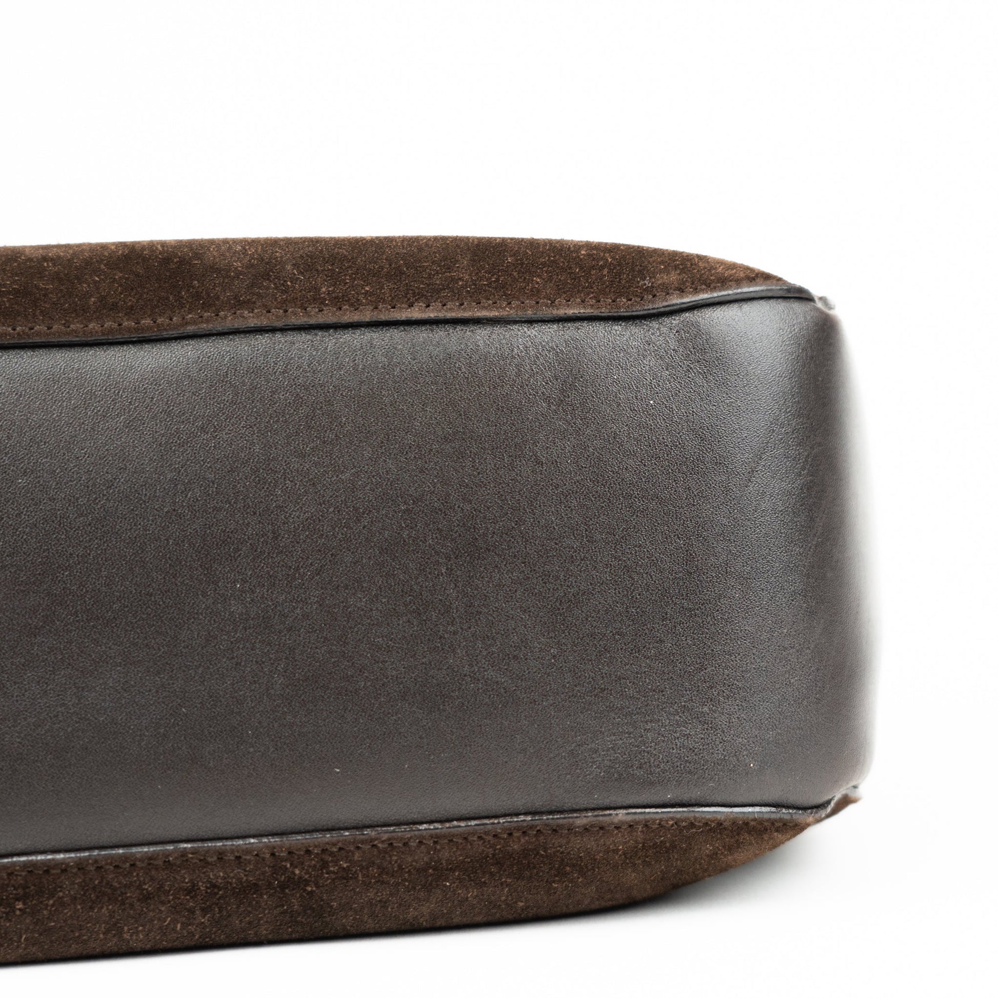 Gucci Suede Bamboo Shoulder Bag - St. Luxe