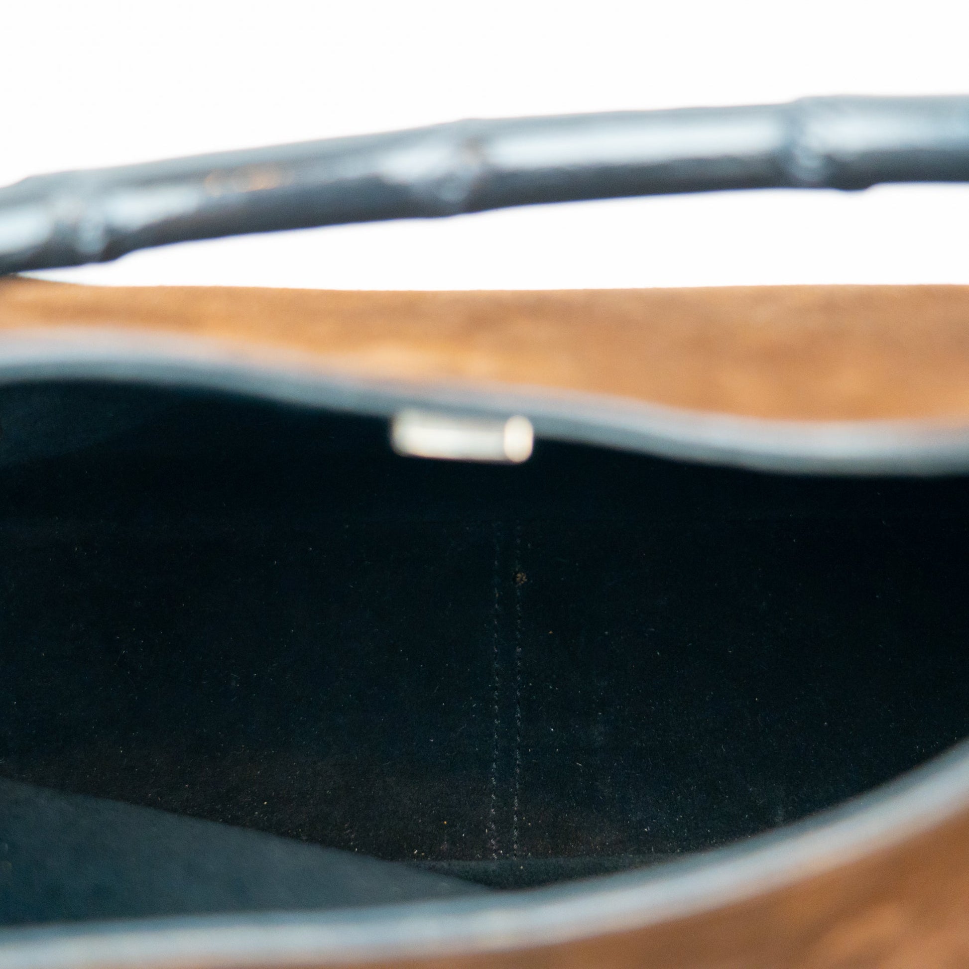 Gucci Suede Bamboo Shoulder Bag - St. Luxe