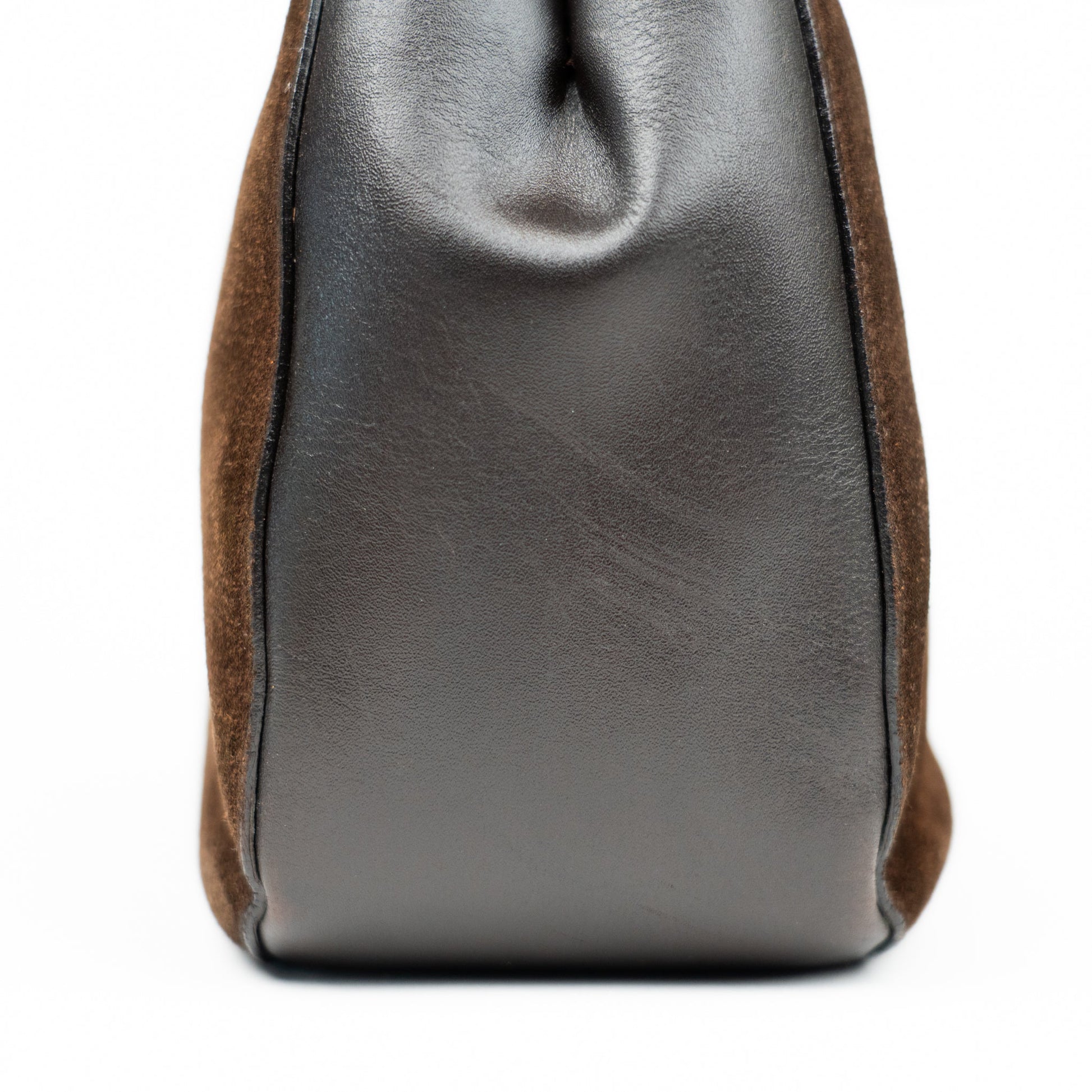 Gucci Suede Bamboo Shoulder Bag - St. Luxe