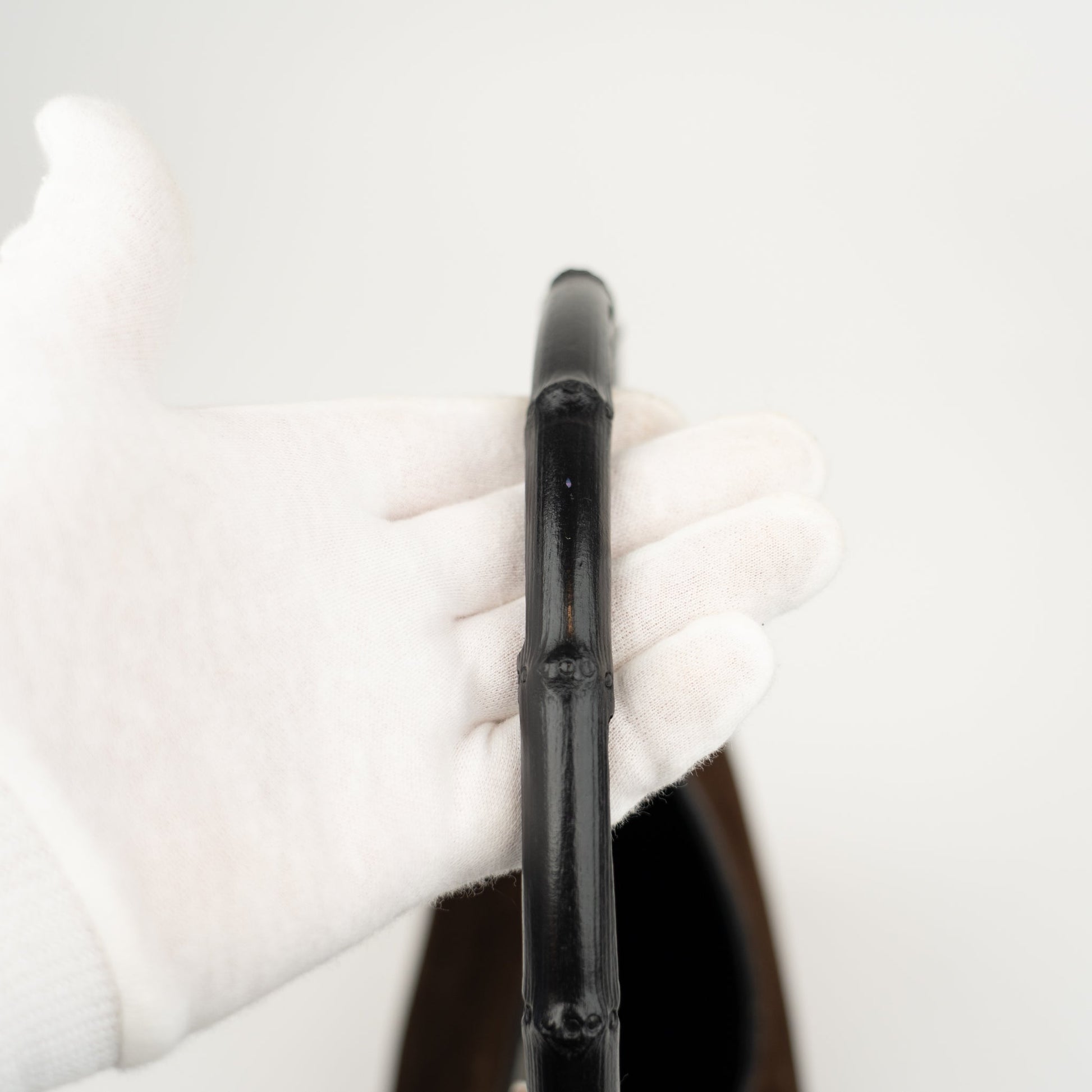 Gucci Suede Bamboo Shoulder Bag - St. Luxe