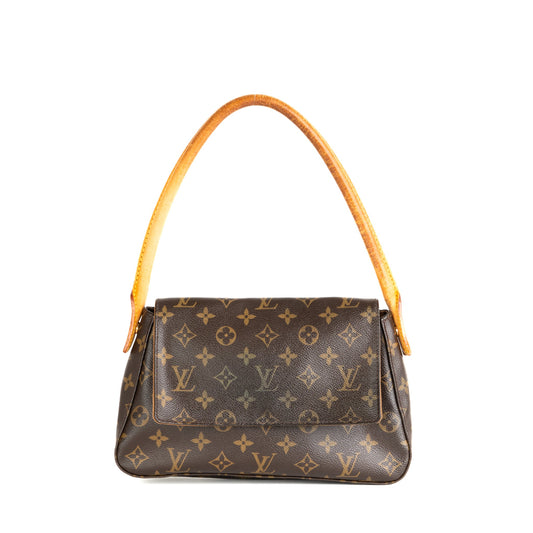 Louis Vuitton Looping Mini GM Monogram Canvas Shoulder Bag - St. Luxe