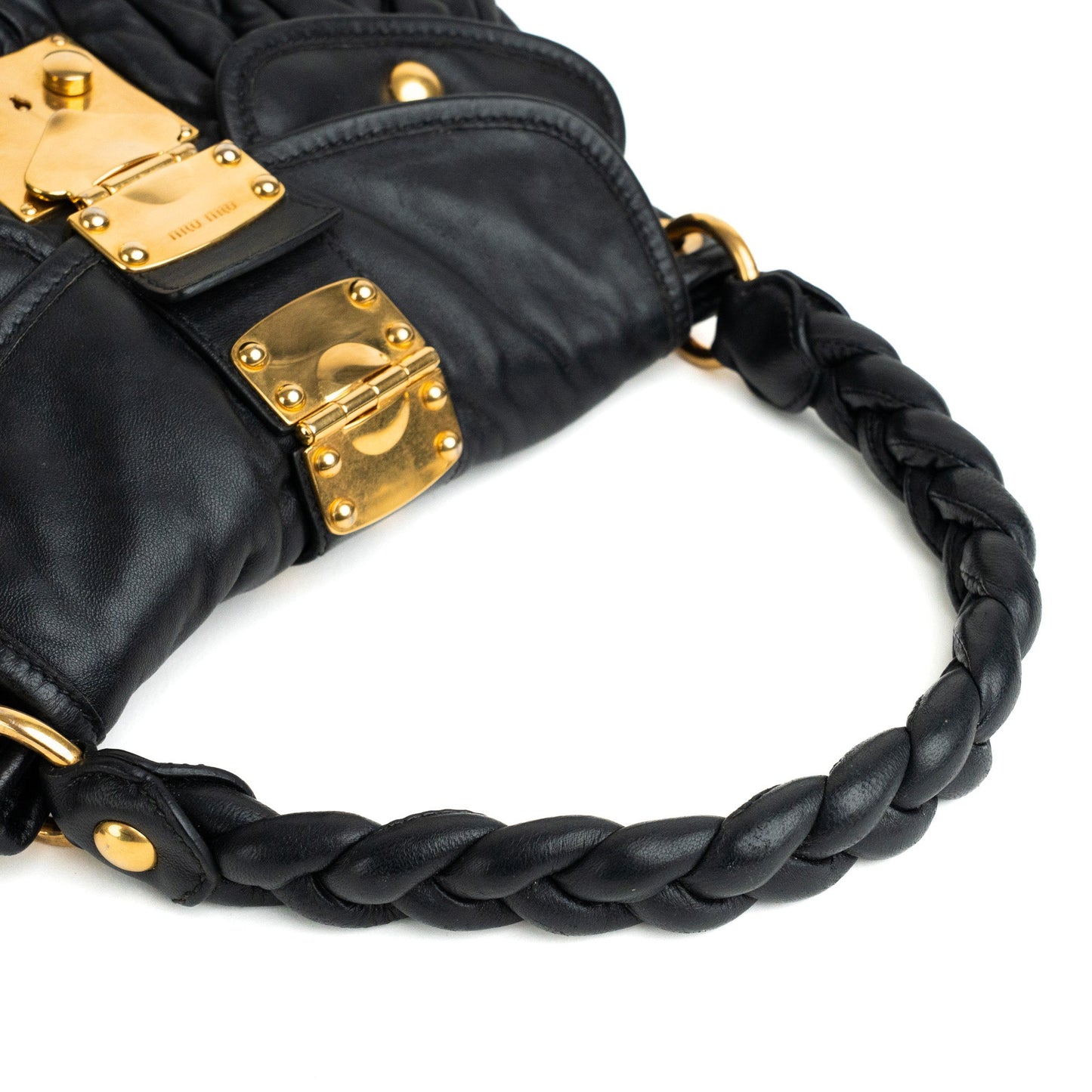 Miu Miu Matelassé Nappa Leather Coffer Hobo Bag - St. Luxe