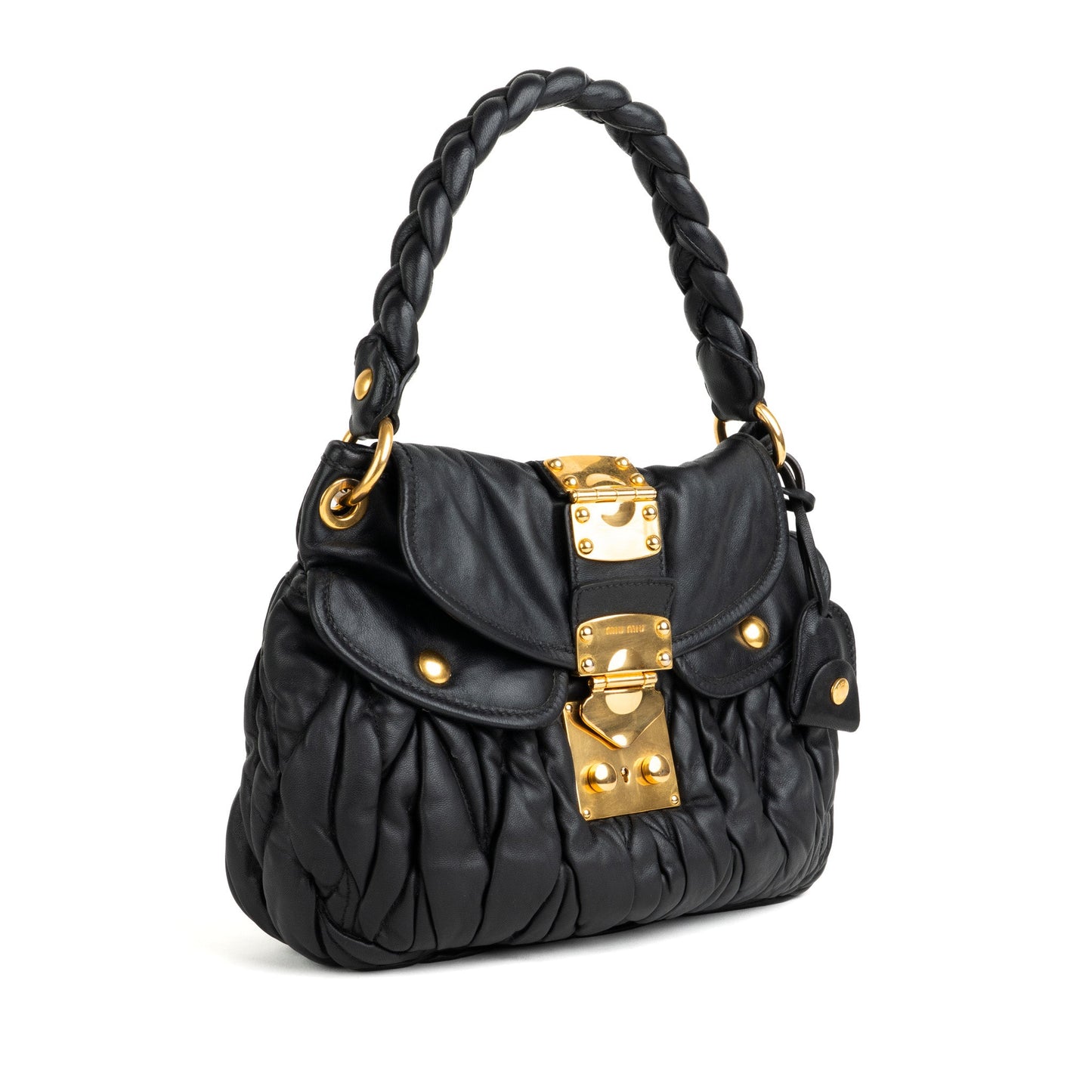 Miu Miu Matelassé Nappa Leather Coffer Hobo Bag - St. Luxe