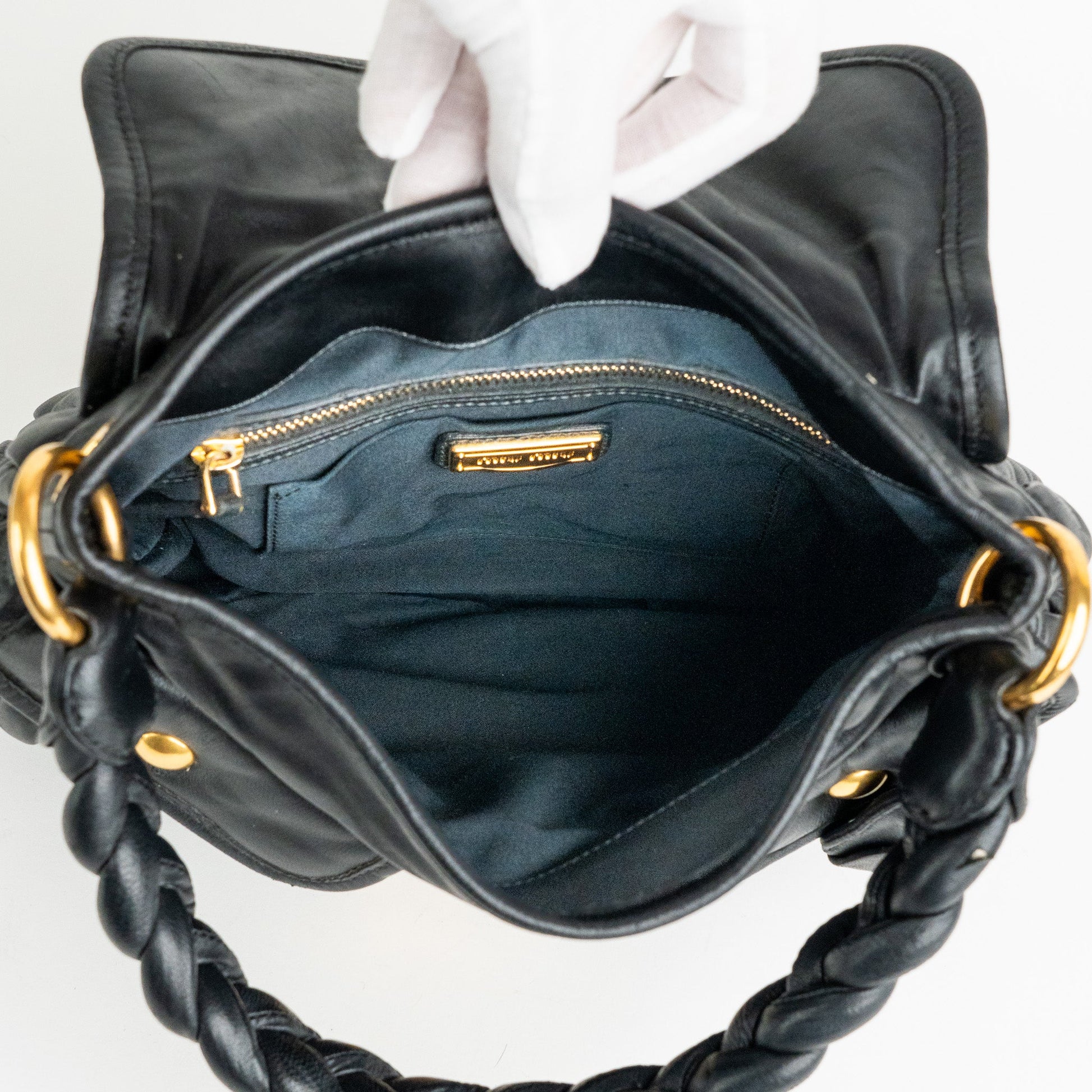 Miu Miu Matelassé Nappa Leather Coffer Hobo Bag - St. Luxe