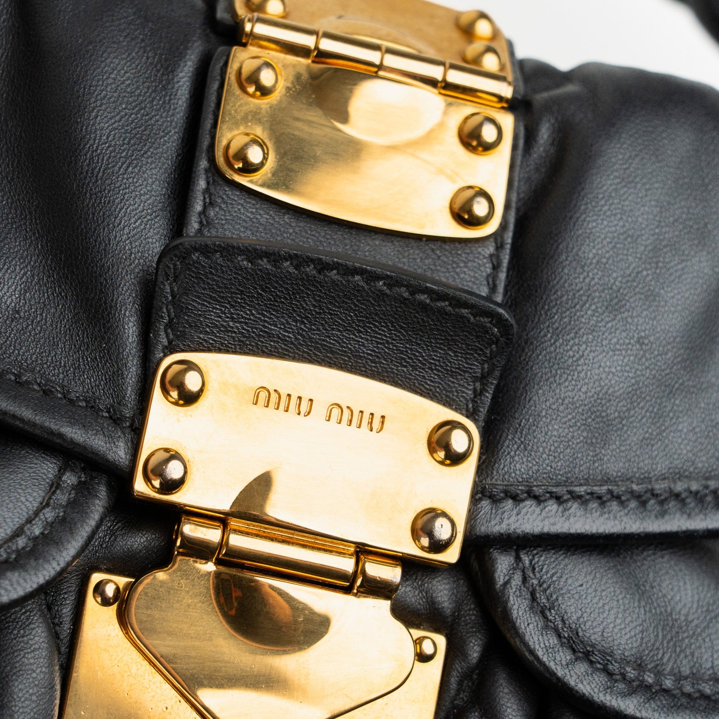 Miu Miu Matelassé Nappa Leather Coffer Hobo Bag - St. Luxe