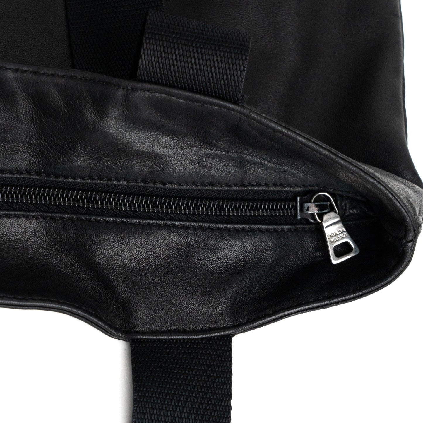 Prada Nappa City Black Leather Tote Bag - St. Luxe
