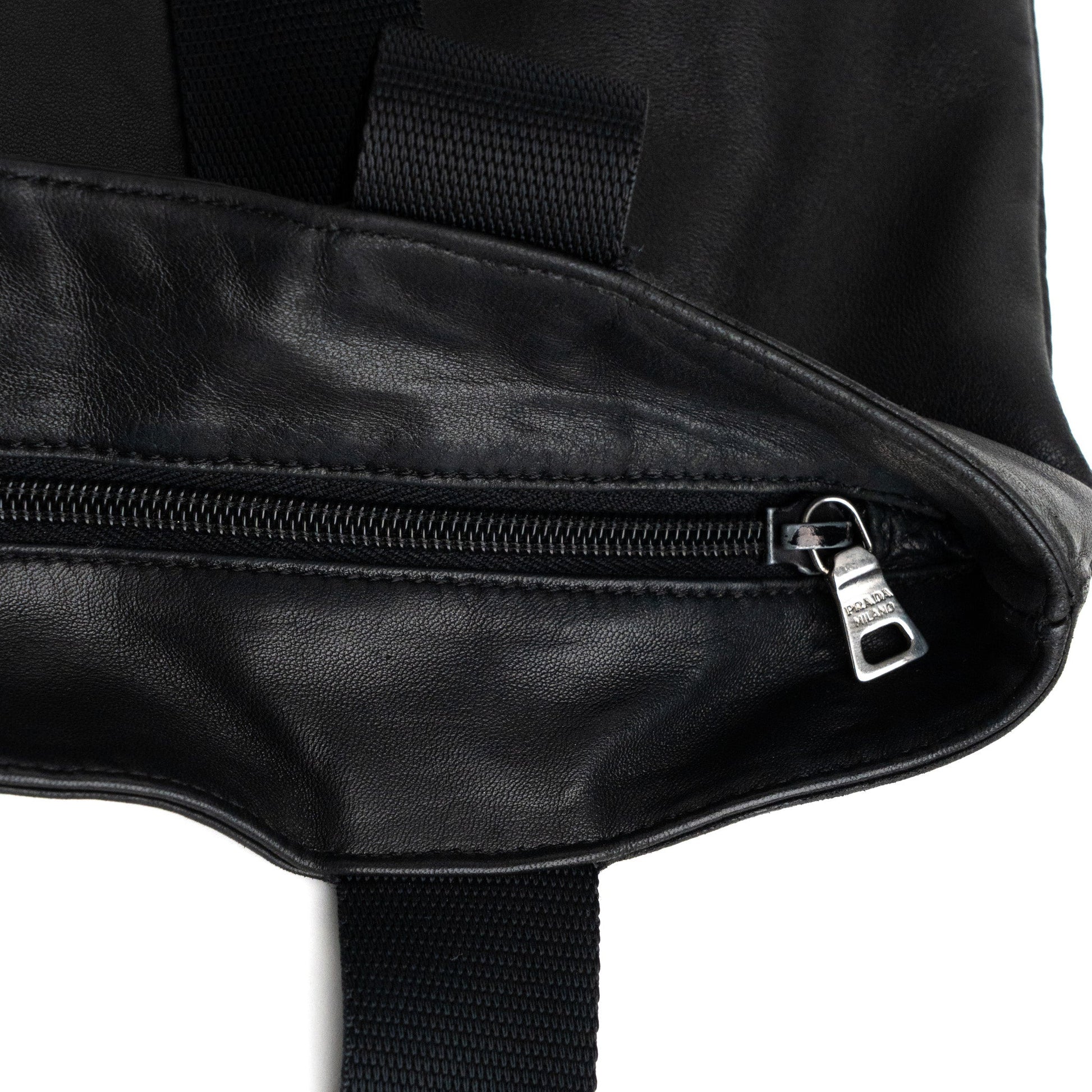Prada Nappa City Black Leather Tote Bag - St. Luxe