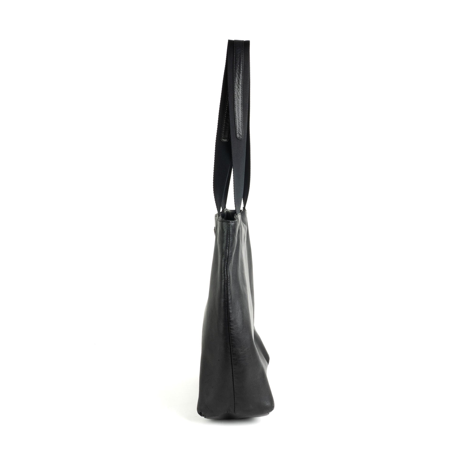 Prada Nappa City Black Leather Tote Bag - St. Luxe