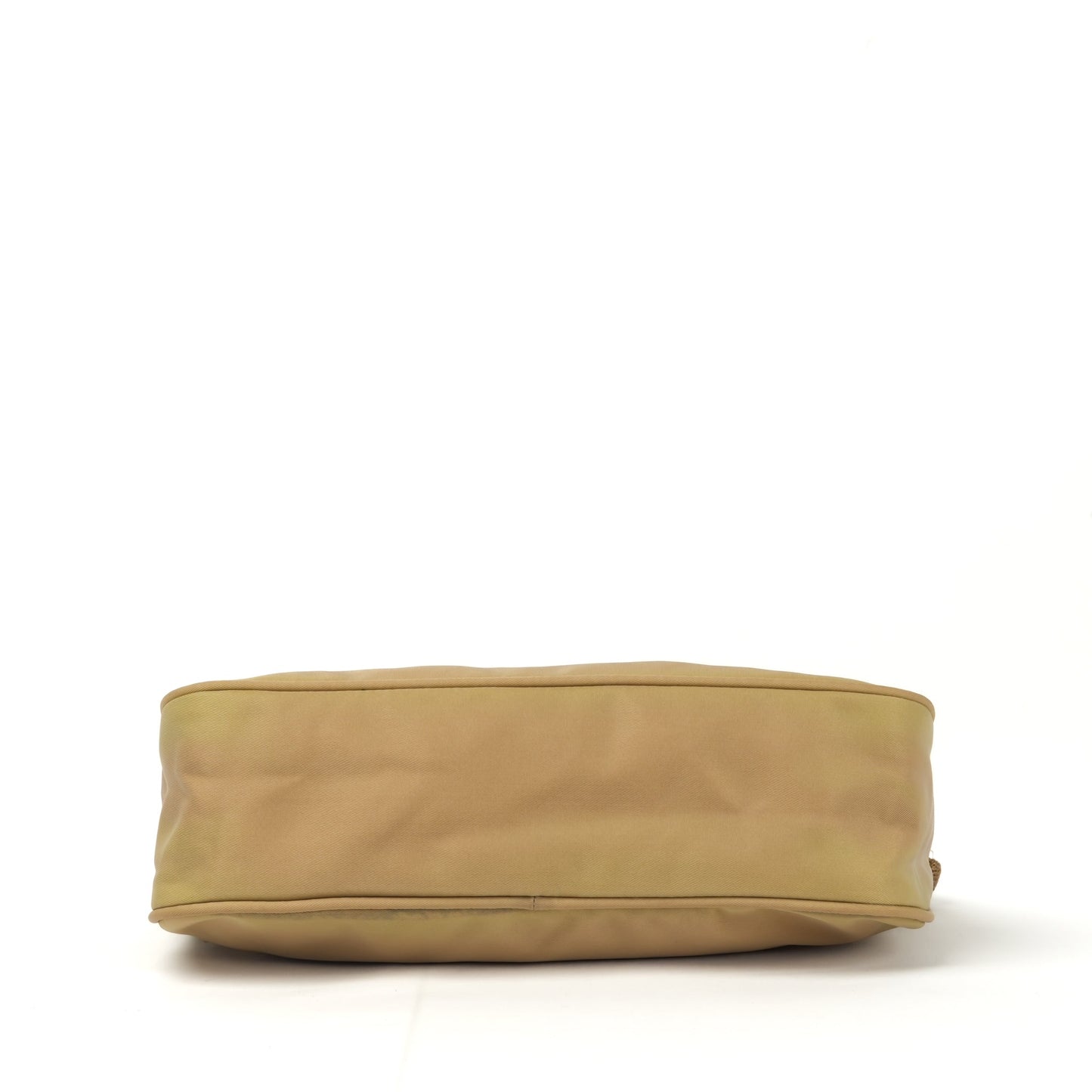 Prada Nylon Pochette - Beige with Silver Hardware - St. Luxe