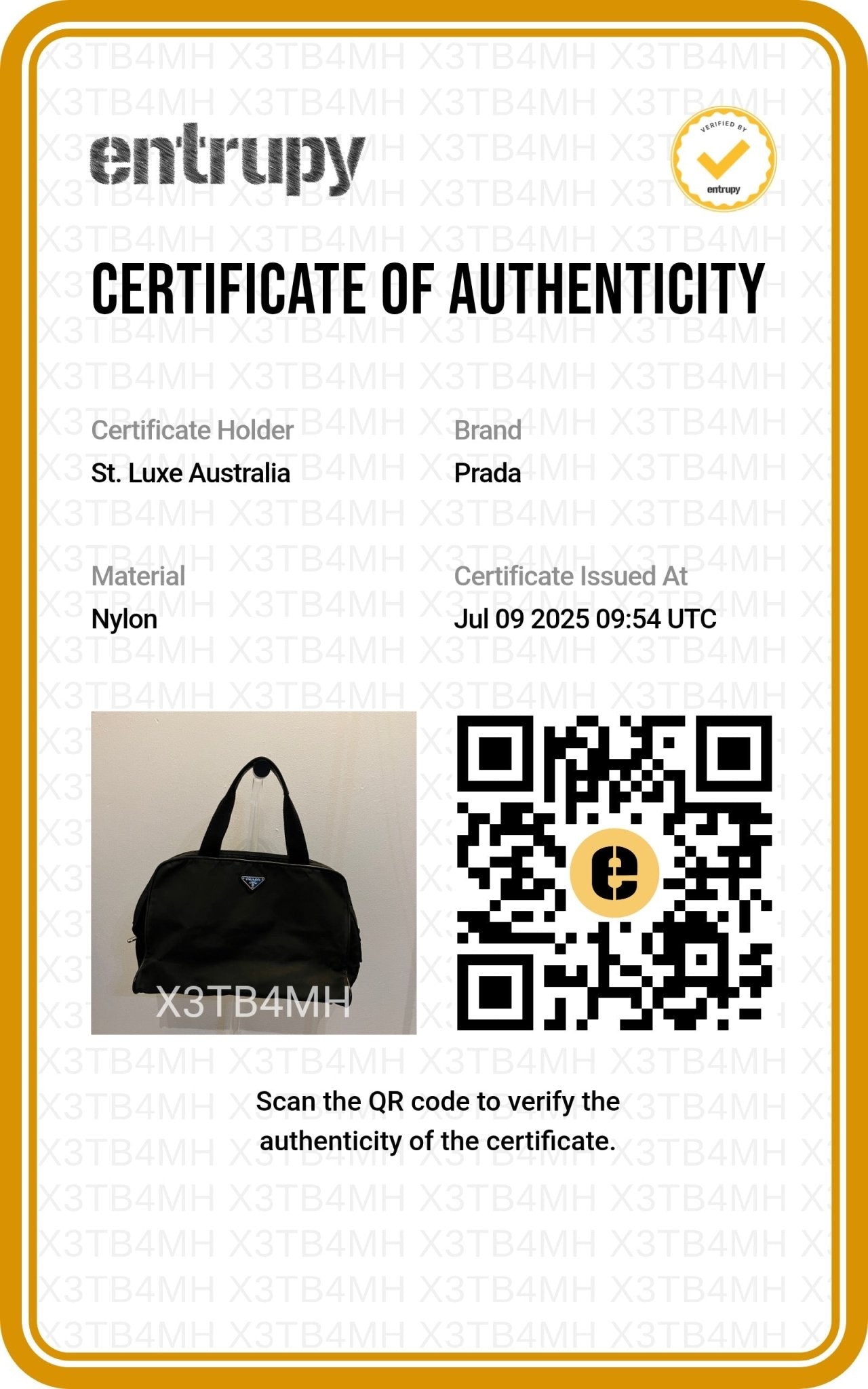 Prada Tessuto Black Nylon Handbag with Logo Plate - St. Luxe