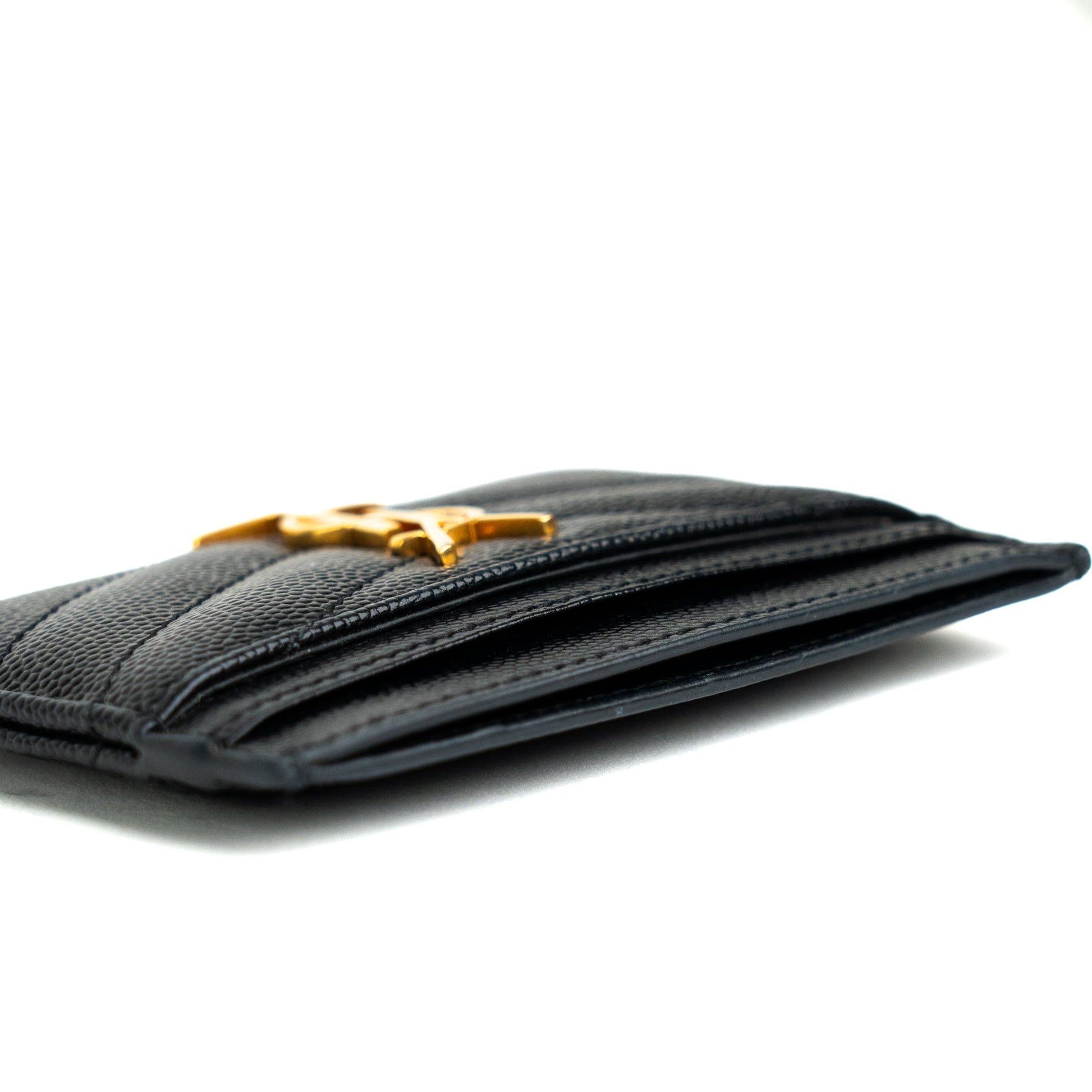 Saint Laurent Cassandre Matelasse Card Case - St. Luxe