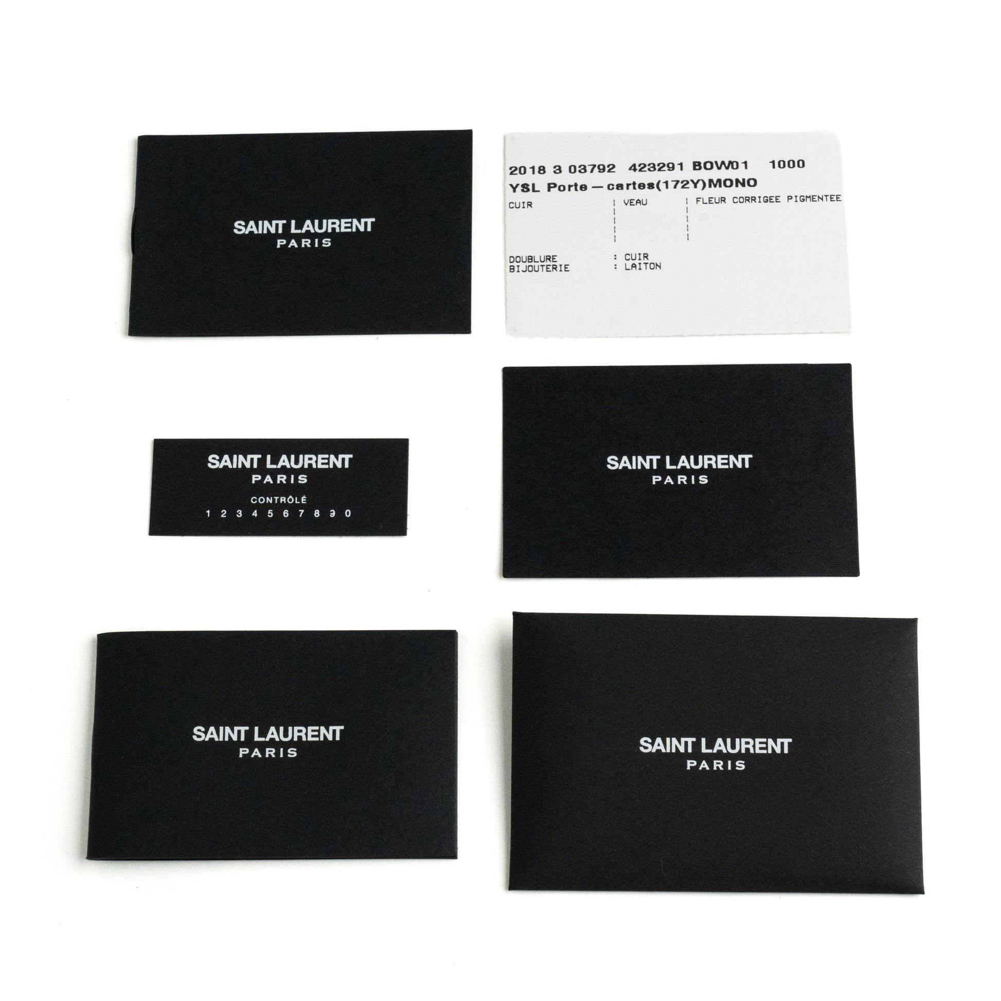 Saint Laurent Cassandre Matelasse Card Case - St. Luxe