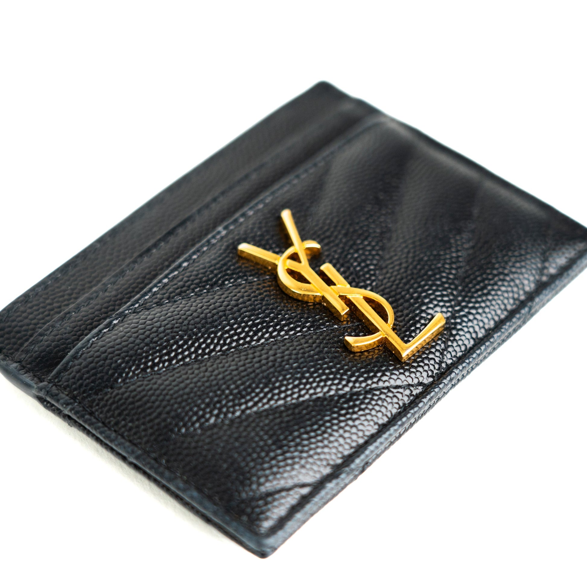 Saint Laurent Cassandre Matelasse Card Case - St. Luxe