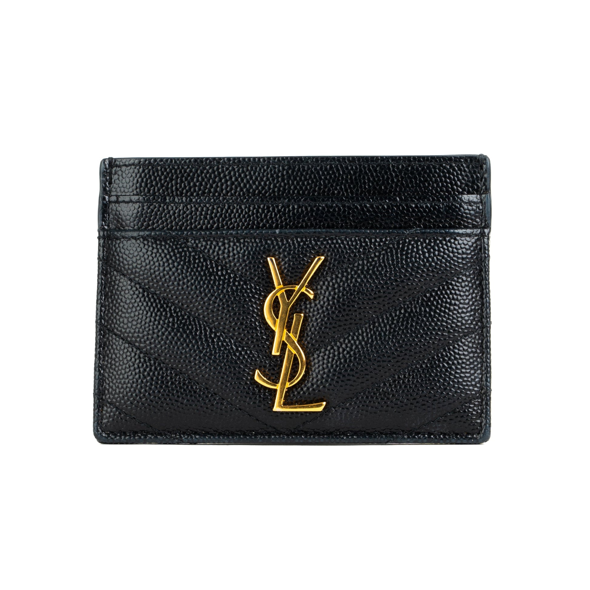 Saint Laurent Cassandre Matelasse Card Case - St. Luxe