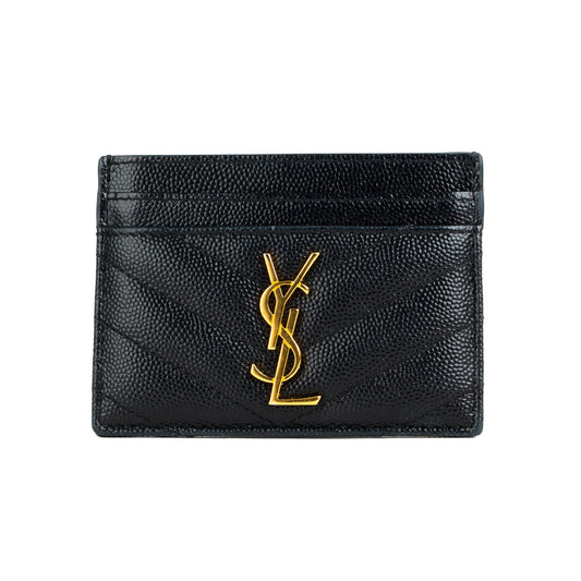 Saint Laurent Cassandre Matelasse Card Case - St. Luxe