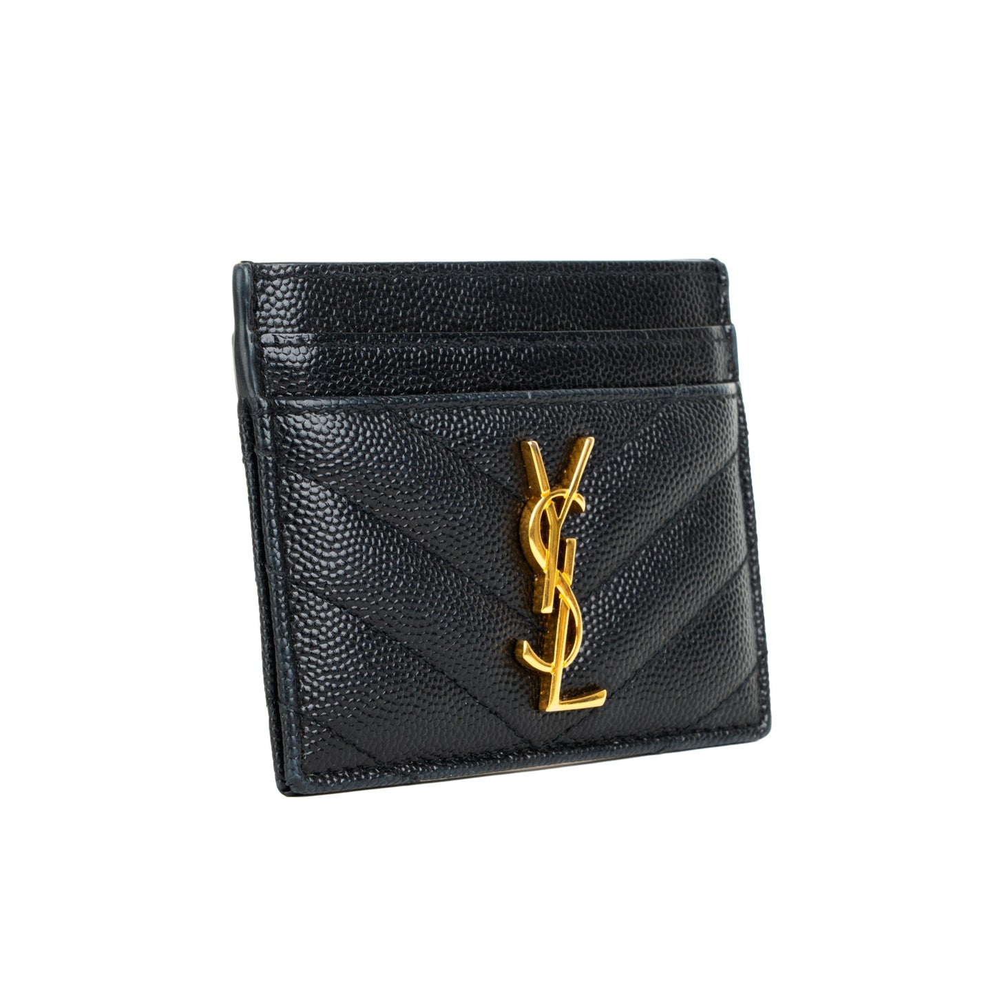 Saint Laurent Cassandre Matelasse Card Case - St. Luxe